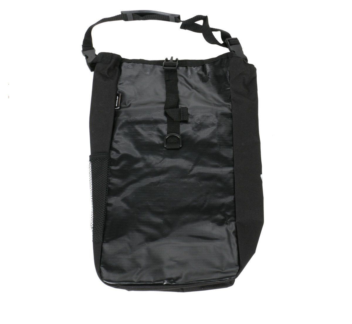 Dunlop Fahrradtasche für Gepäckträger (umrüstbar zur Schultertasche), Fahrrad Gepäckträgertasche, reflektierendes Stoffdreieck an der Seite