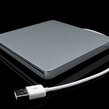 GelldG Externes Laufwerk tragbar Brenner mit Typ C Plug-and-play Superdrive DVD-Brenner