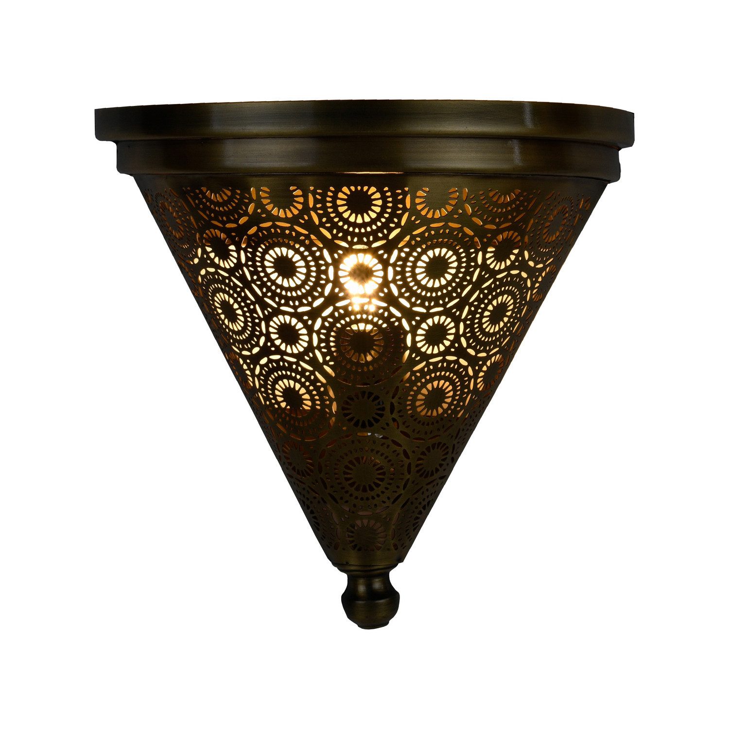 Marrakesch Orient & Mediterran Interior Wandleuchte Orientalische Wandlampe Wandleuchte Wanddeko Firas Gold Antik, Handarbeit