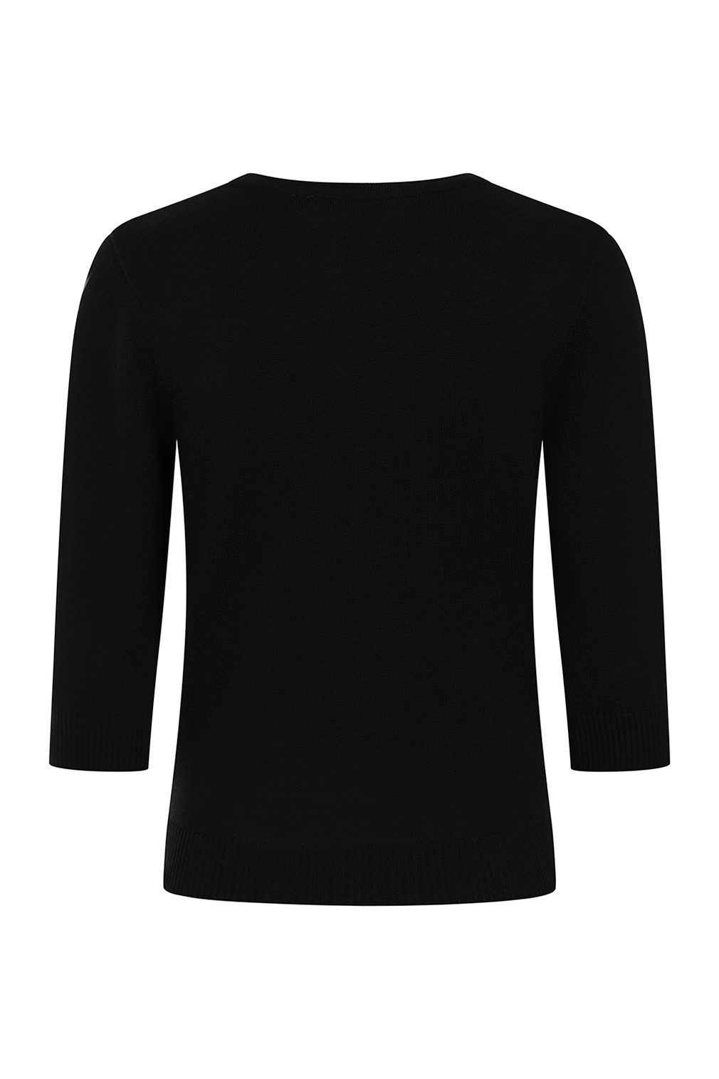 Banned Strickjacke Mia Rose Garden Cardigan Schwarz Vintage Rockabilly günstig online kaufen