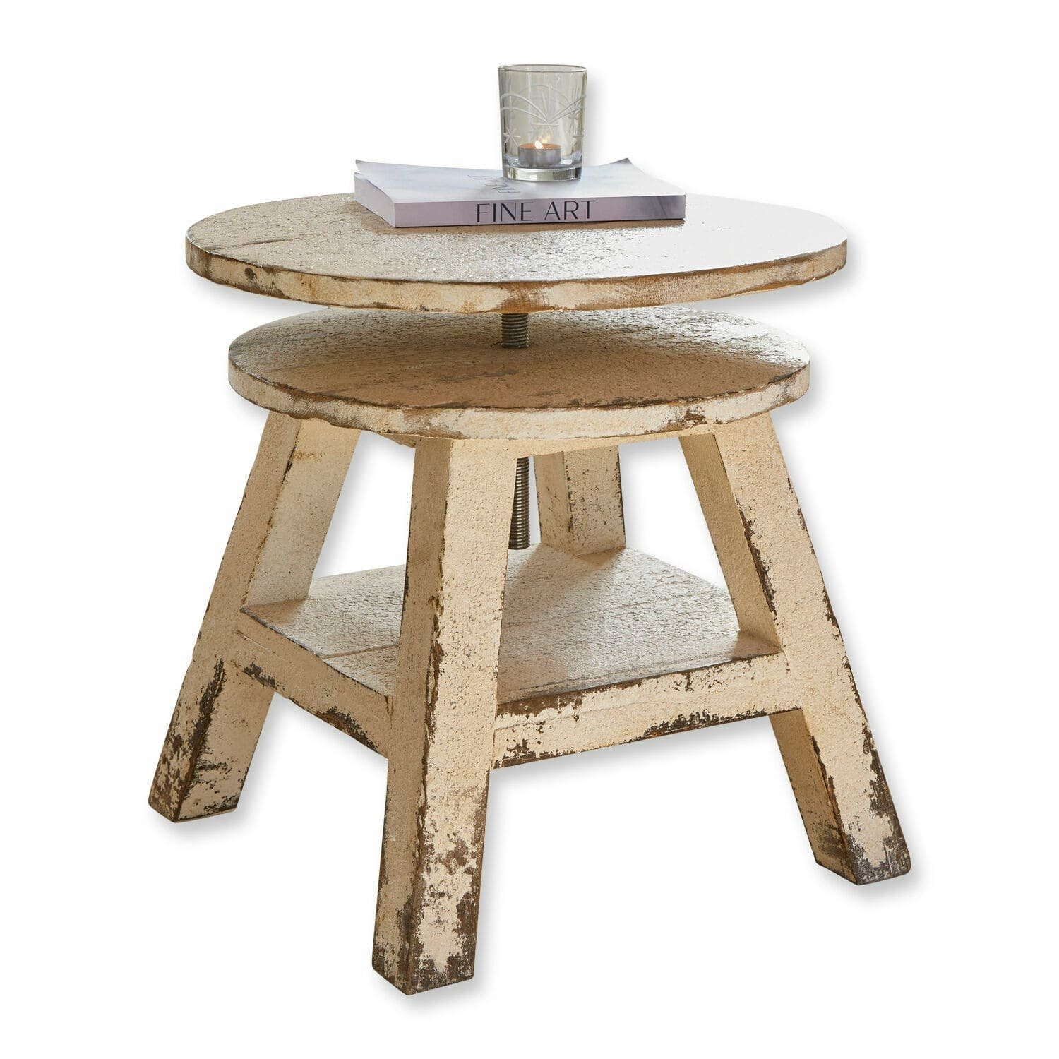 Mirabeau Beistelltisch Beistelltisch Commeren antikweiß günstig online kaufen