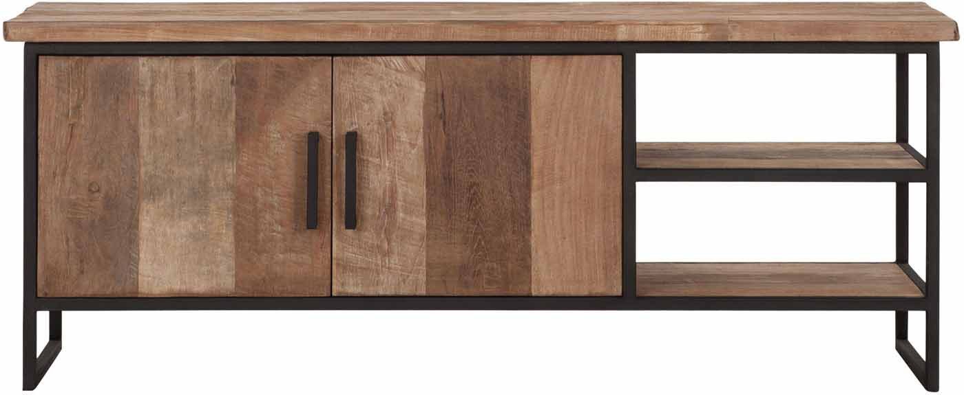 Must Living TV-Board Beam mit Türen, 140 cm Natur