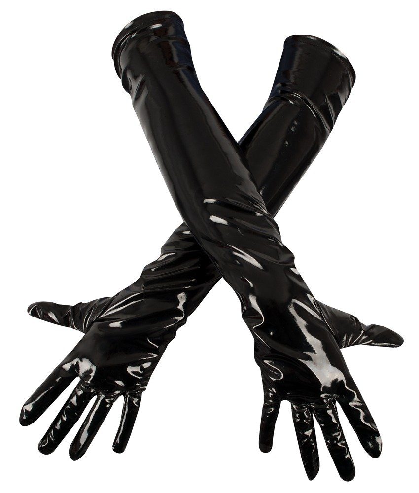 aus Lack Level Black Latexhandschuhe - - (L,M,S,XL) Black Handschuhe Level