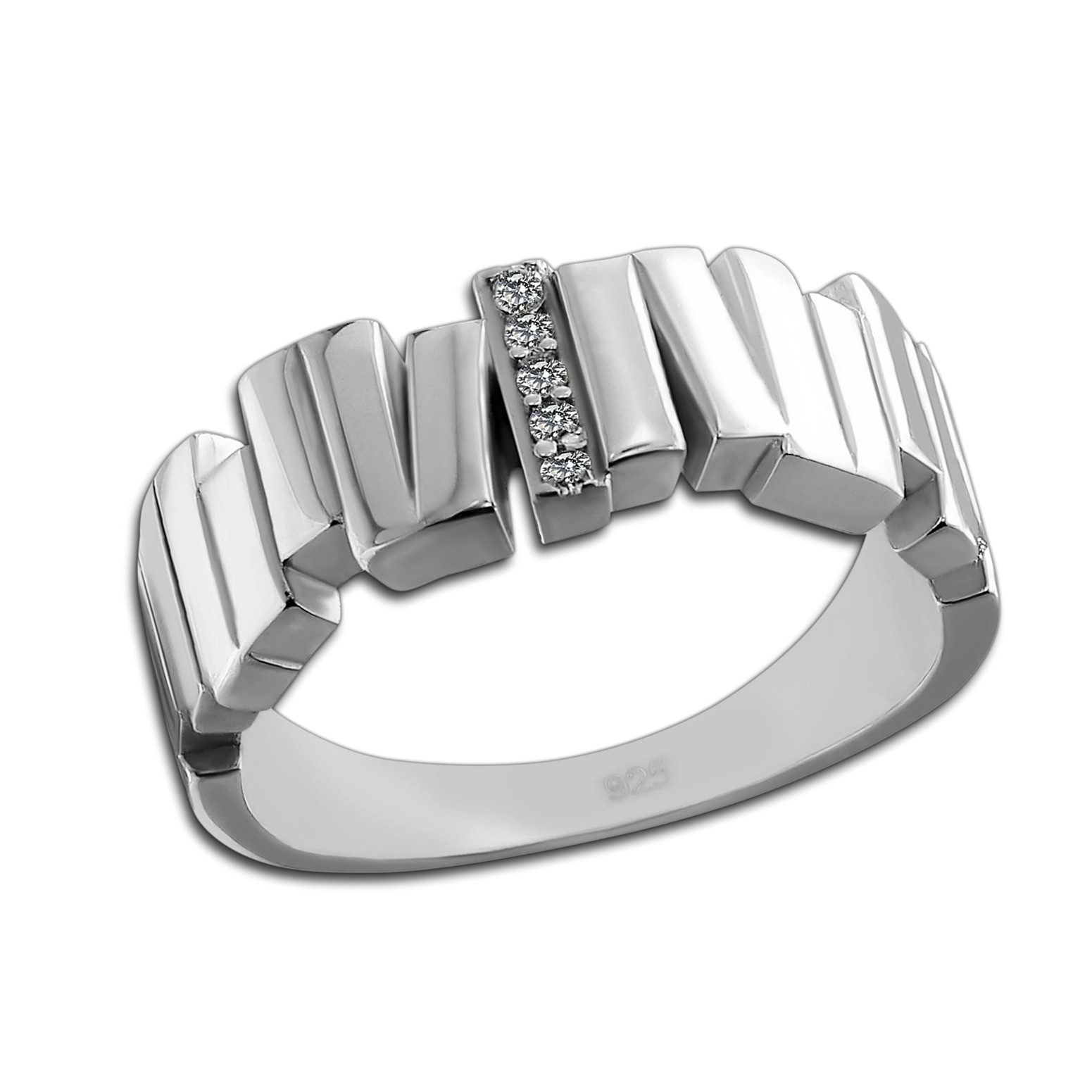 SilberDream Silberring SilberDream Ring Relief Zirkonia weiß (Fingerring), günstig online kaufen