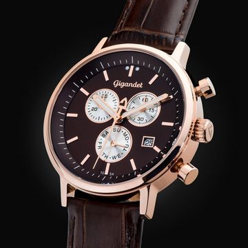 Gigandet Chronograph Classico, Mineralglas, Chronograph, Tag- und Datumsanzeige