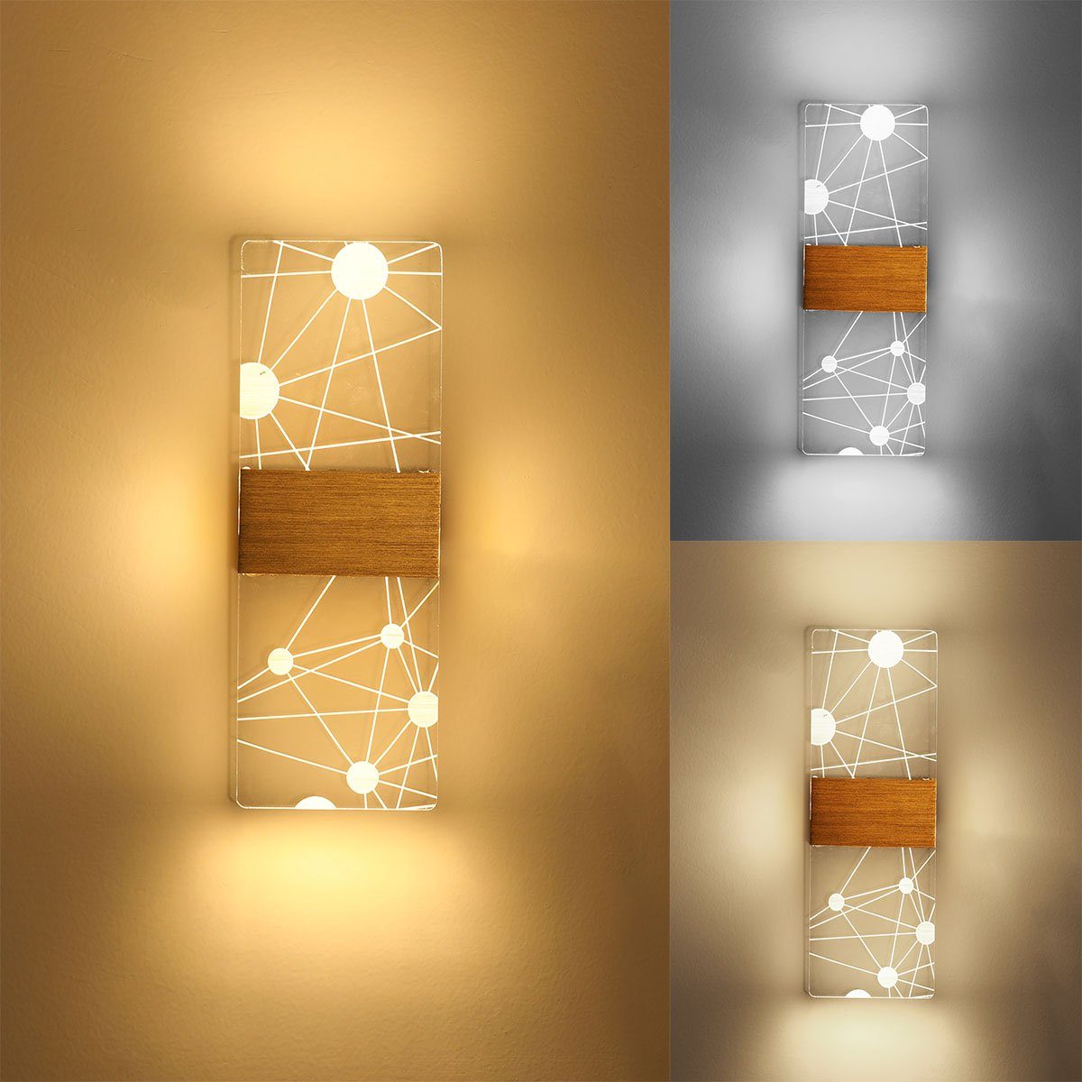 oyajia Wandleuchte Moderne Nordic LED Wandleuchten, günstig online kaufen