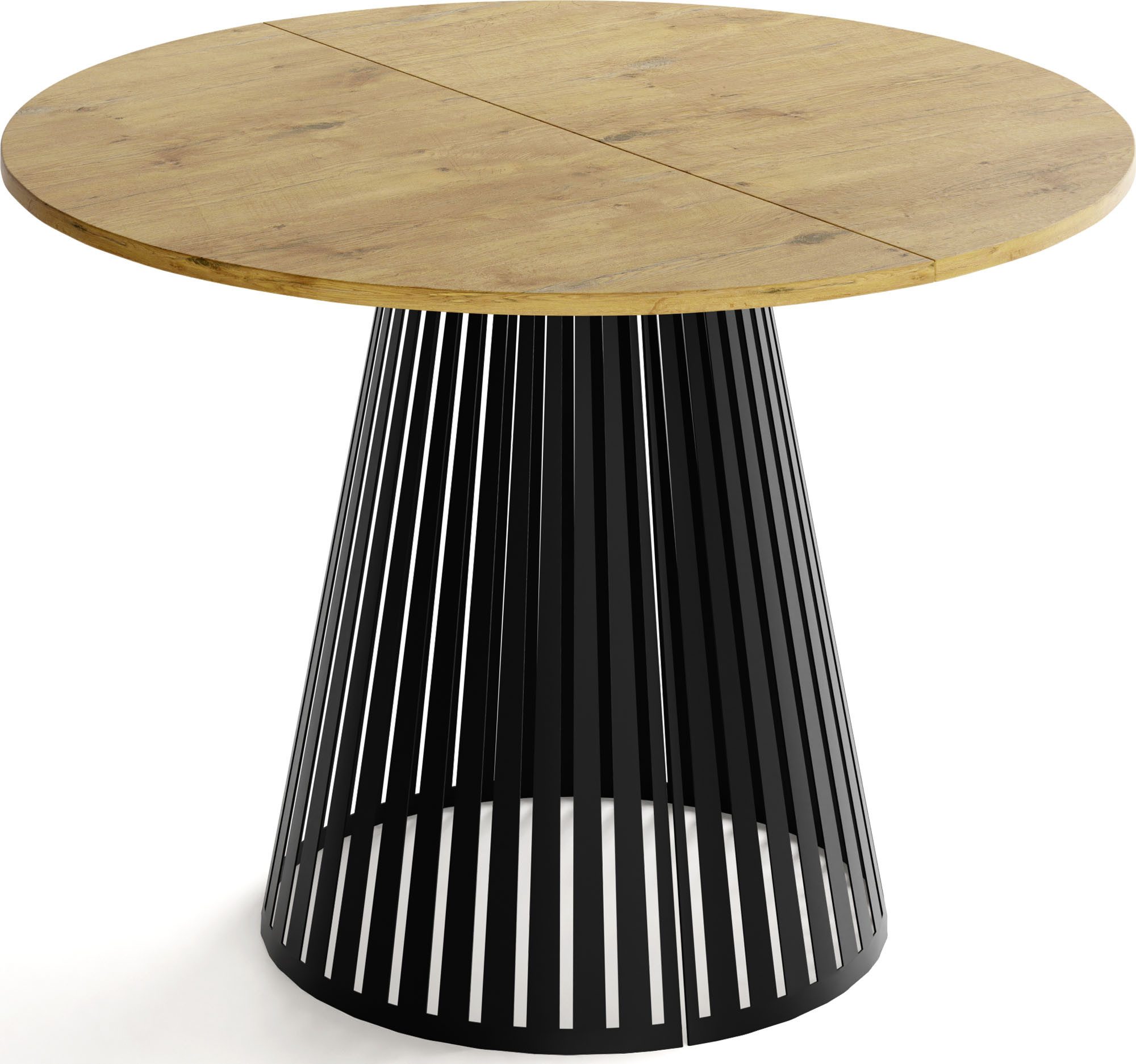 WFL GROUP Esstisch Naro Black (erhältlich in 2 Größen – 100/120 cm, auszieh günstig online kaufen