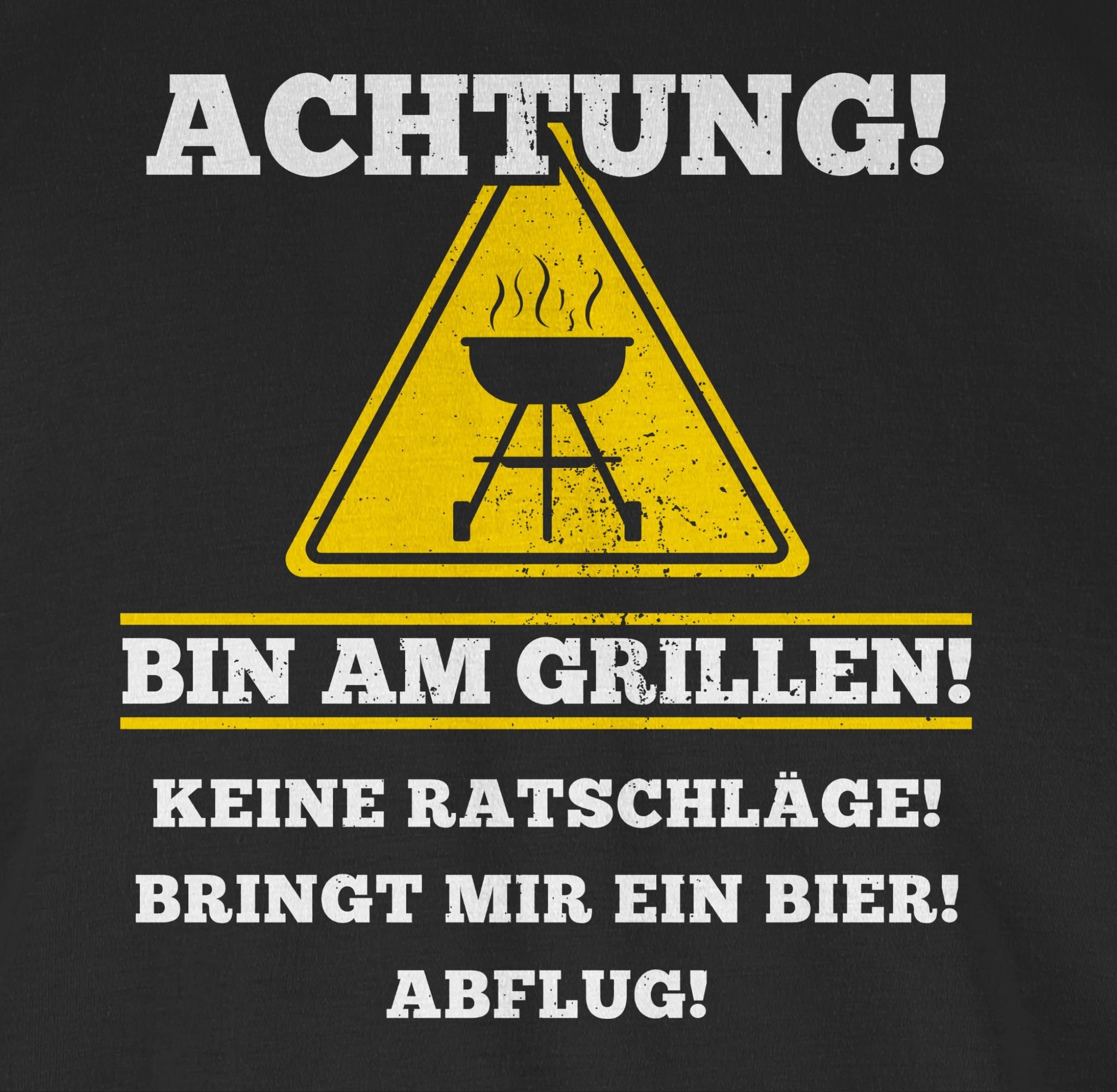 Bin & Grillzubehör Shirtracer T-Shirt Grillen Schwarz 1 Geschenk Grillen am