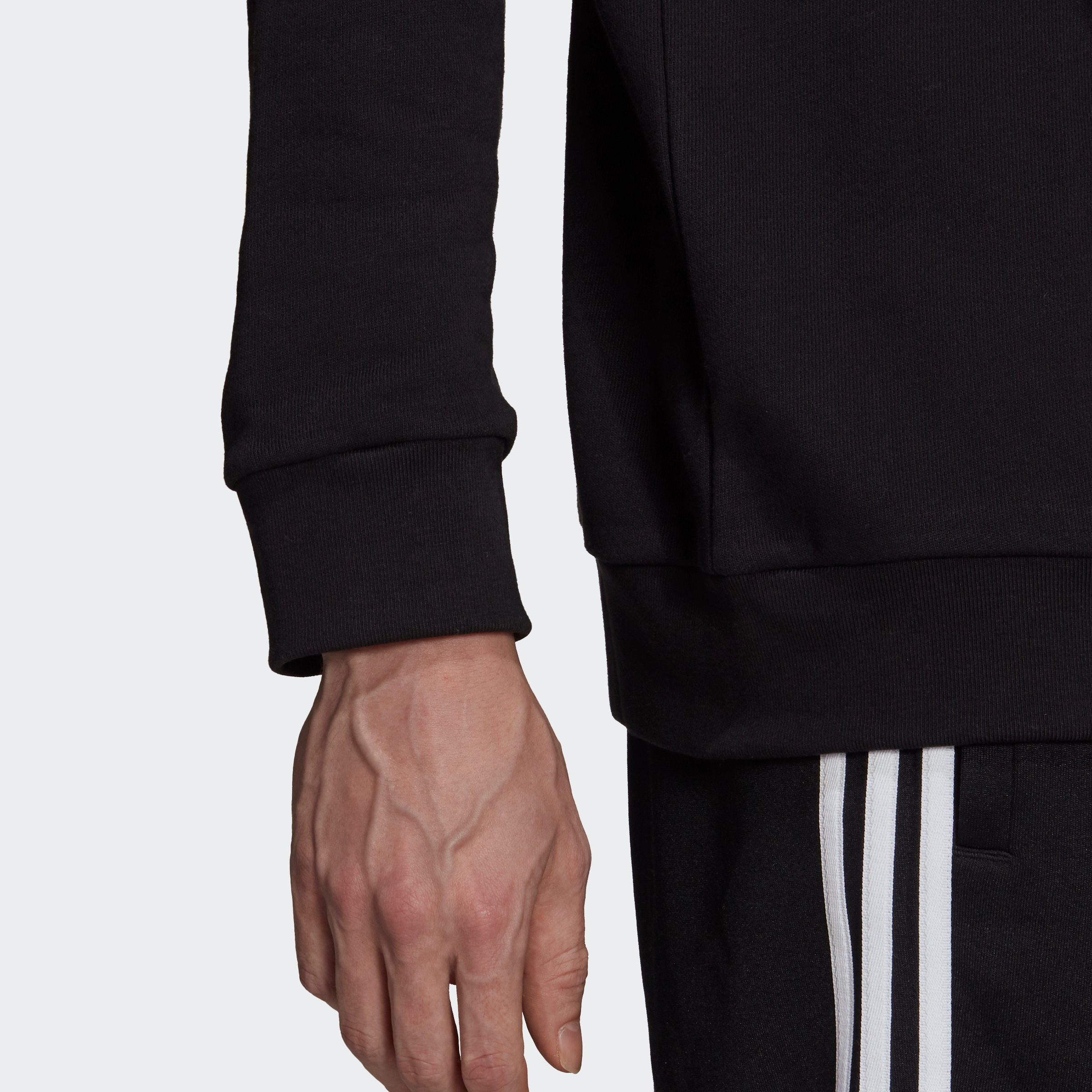 Originals Sweatshirt TREFOIL CLASSICS adidas BLACK/WHITE ADICOLOR