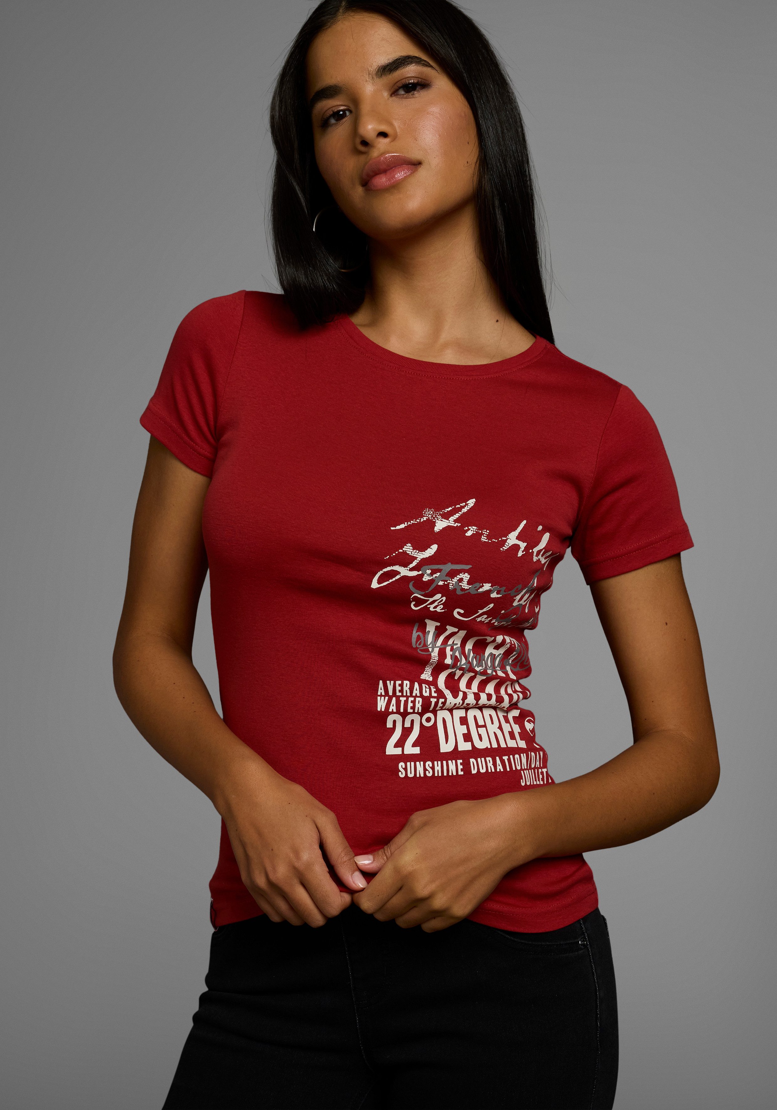 KangaROOS T-Shirt im Basic-Look mit Print günstig online kaufen