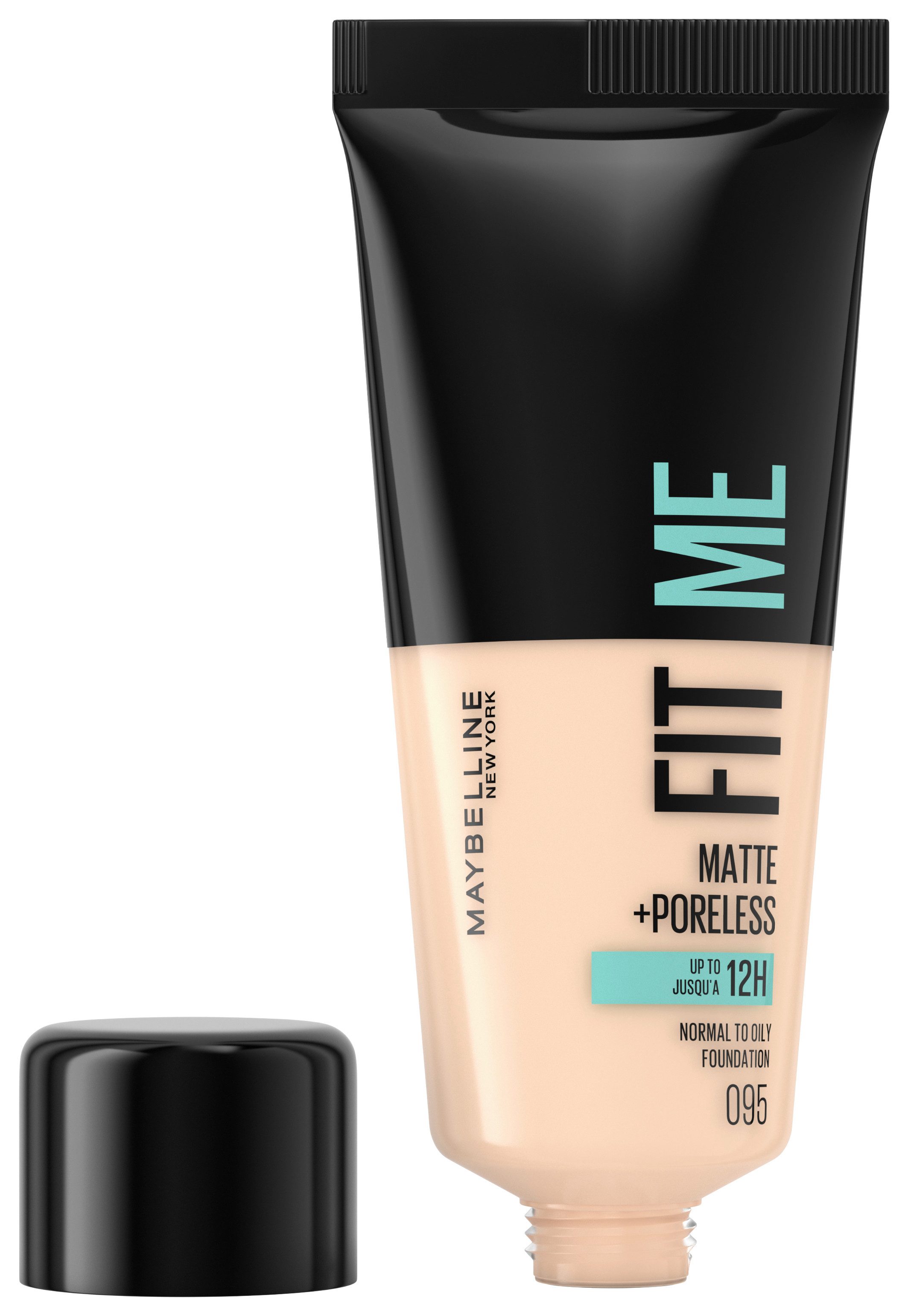 MAYBELLINE NEW YORK Foundation FIT ME! MATTE + PORELESS MAKE-UP, für einen natürlich mattierten Teint, leichte bis mittlere Deckkraft