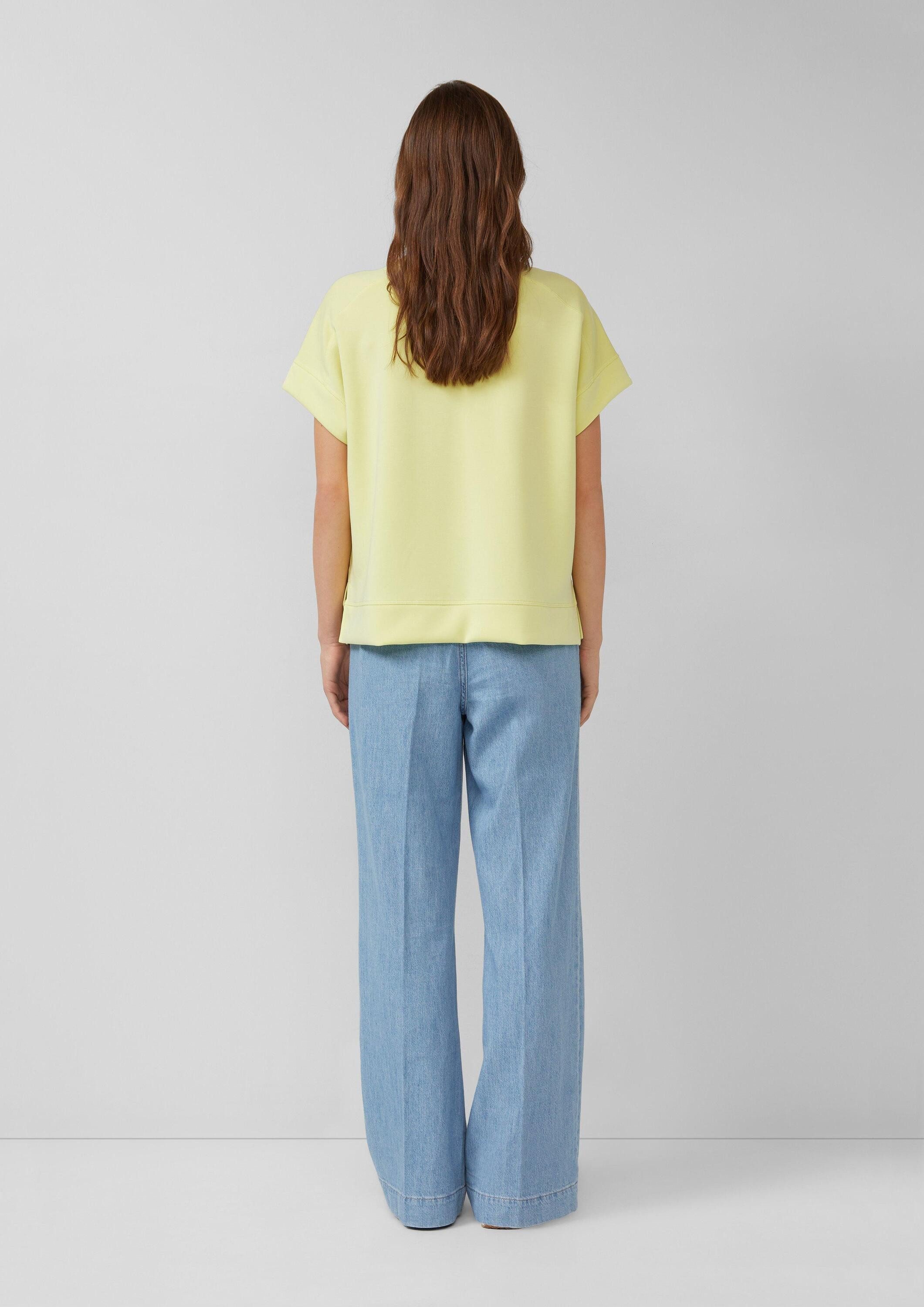 s.Oliver Sweatshirt Sweatshirt Oversized Sweatshirt aus Scuba