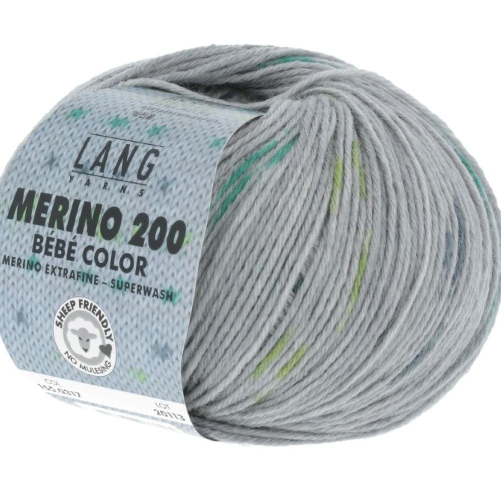 LANG YARNS 50g Lang Yarns Merino 200 Bebe color Effektgarn, 203,00 m