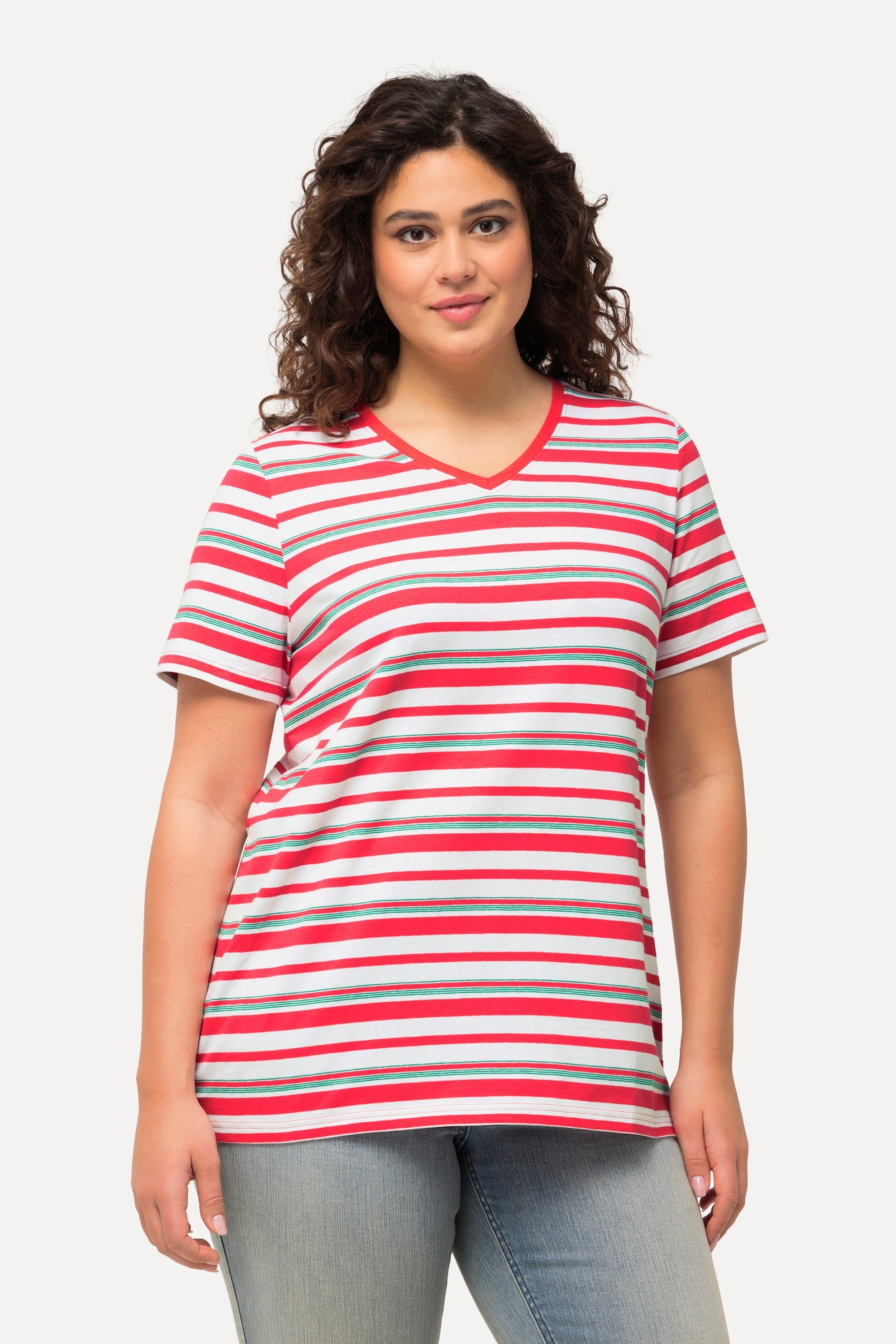 Ulla Popken T-Shirt Shirt Ringel Classic günstig online kaufen