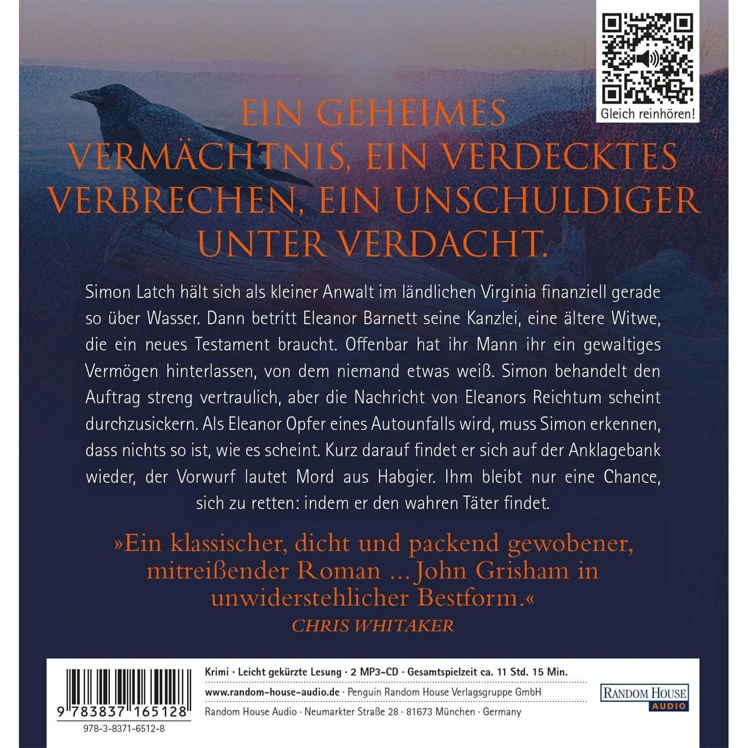 Random House Verlag Hörspiel Das Vermächtnis