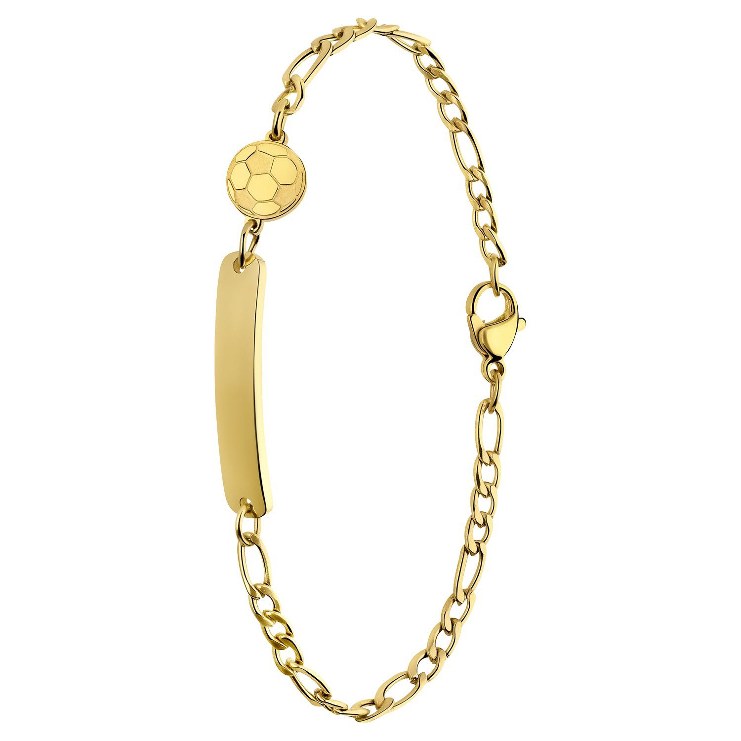 LUCARDI Armband mit Gravur Armband - Stahl - Gold - Kinder