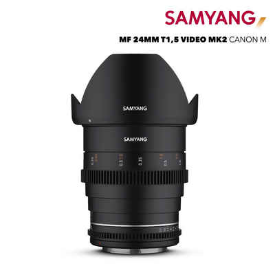Samyang MF 24mm T1,5 VDSLR MK2 Canon M Weitwinkelobjektiv