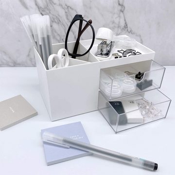 zggzerg Organizer Büro Schreibtisch Organizer mit Schublade,Stifthalter Aufbewahrungsbox