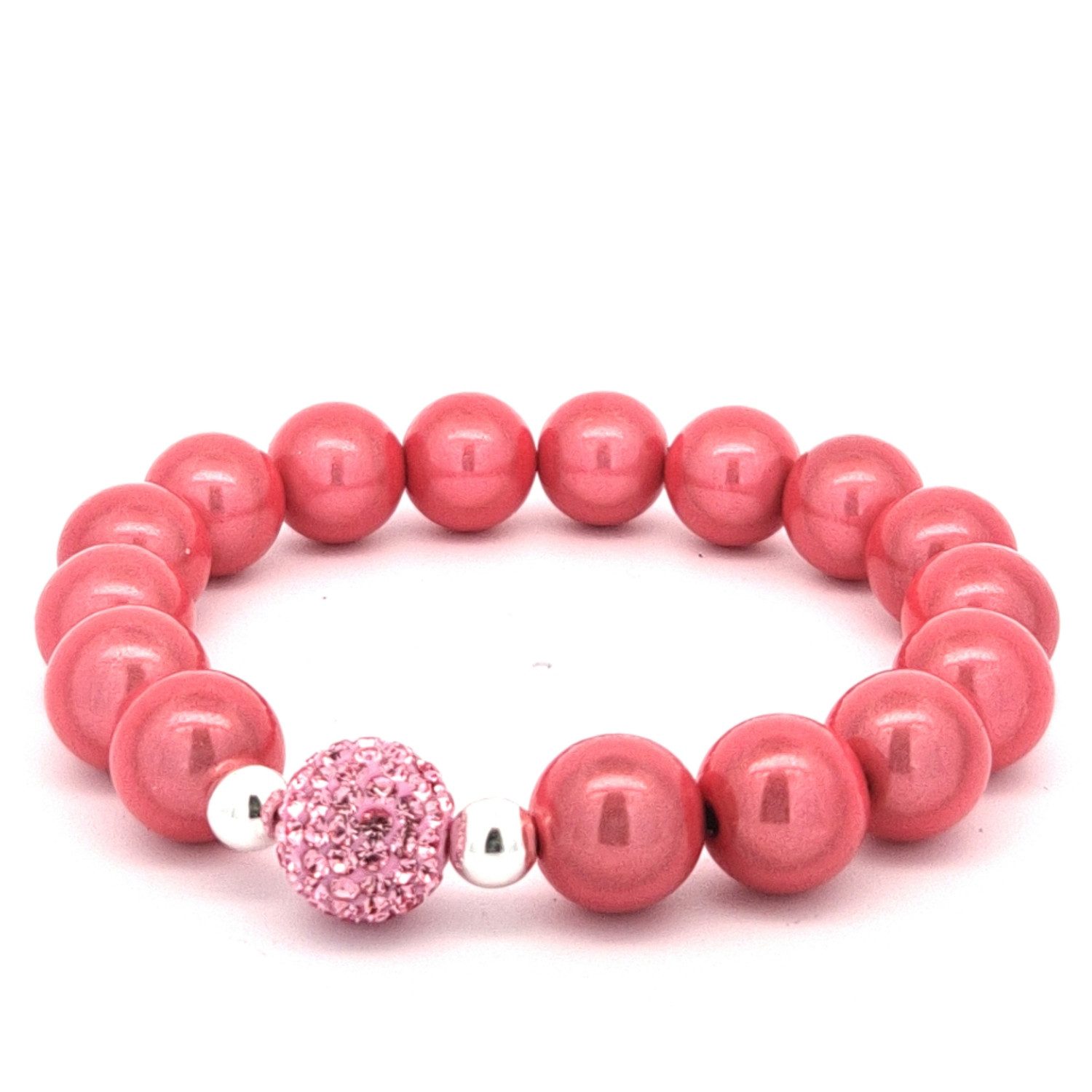 Impala Perlenarmband Funky, 3D Perlenarmband mit Glitzerkugel