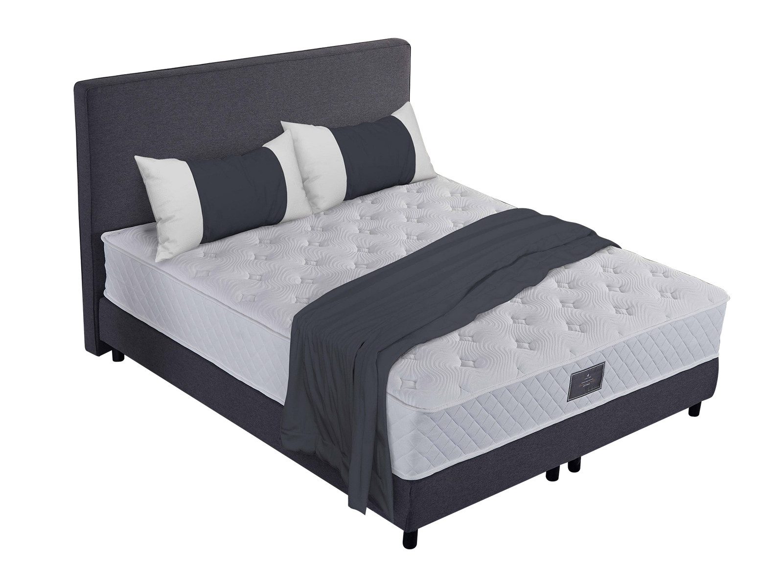 V6 Boxspringbett Modell 208 mit Taschenfederkernmatratze günstig online kaufen