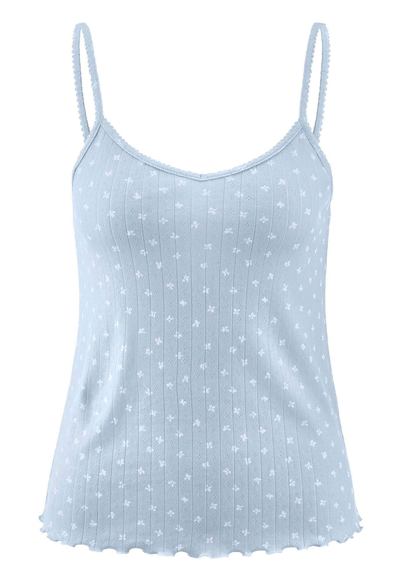 Hessnatur Pyjamaoberteil Regular PURE POINTELLE aus reiner Bio-Baumwolle (1-tlg)