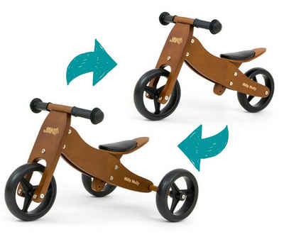 LeNoSa Laufrad »Dreirad Rutscher aus Holz • Milly Mally 2in1 • Lauflernrad für Kinder • Balance Bike • Alter 18M+«