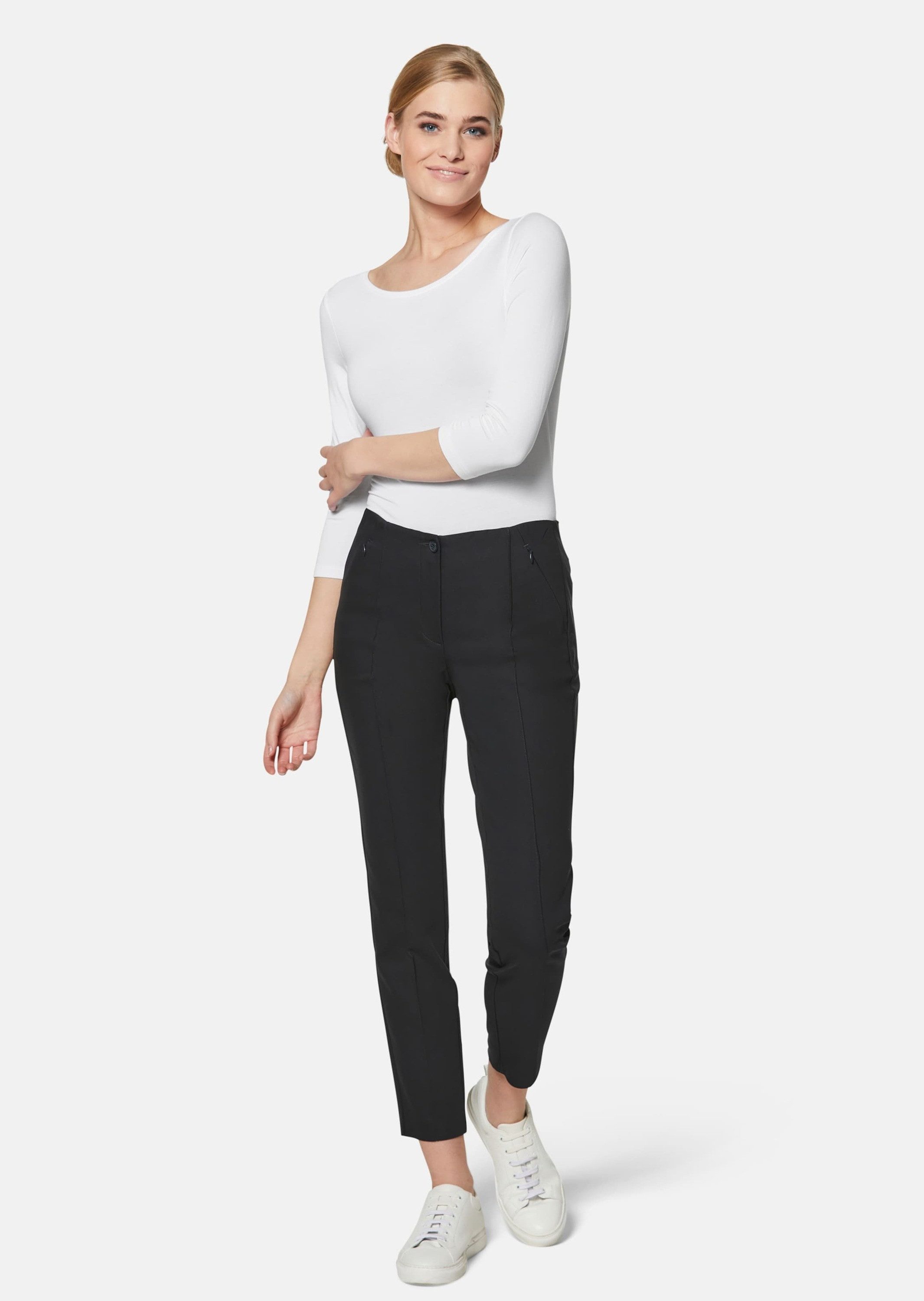 MADELEINE Stoffhose Schlanke Stretch-Hose mit Biesen günstig online kaufen