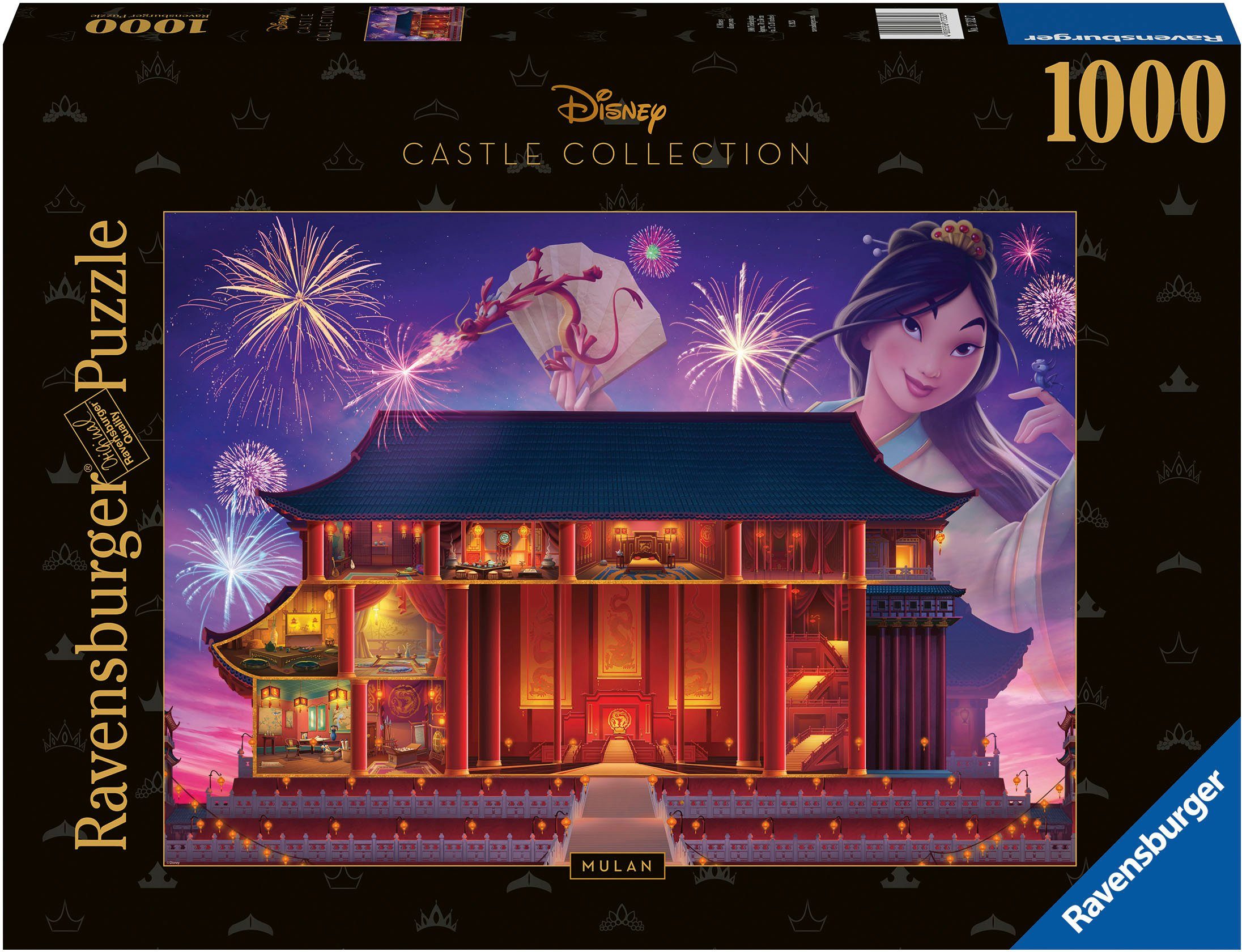 Disney Germany 1000 Puzzleteile, Mulan, Made Castle Collection, Puzzle Ravensburger in