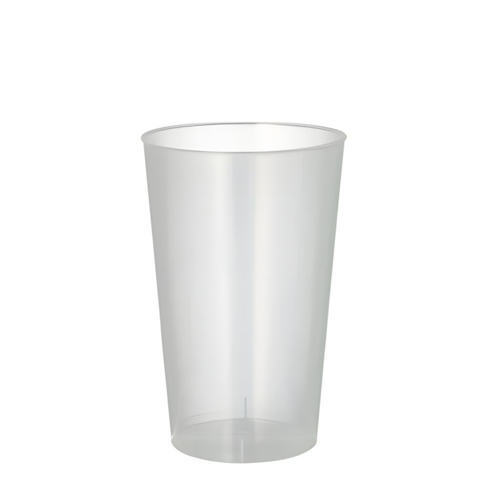 PAPSTAR Mehrwegbecher Mehrweg-Trinkbecher PP 0,3 l Ø 7,8 cm, 11,8 cm transluzent 25 Stk, PP