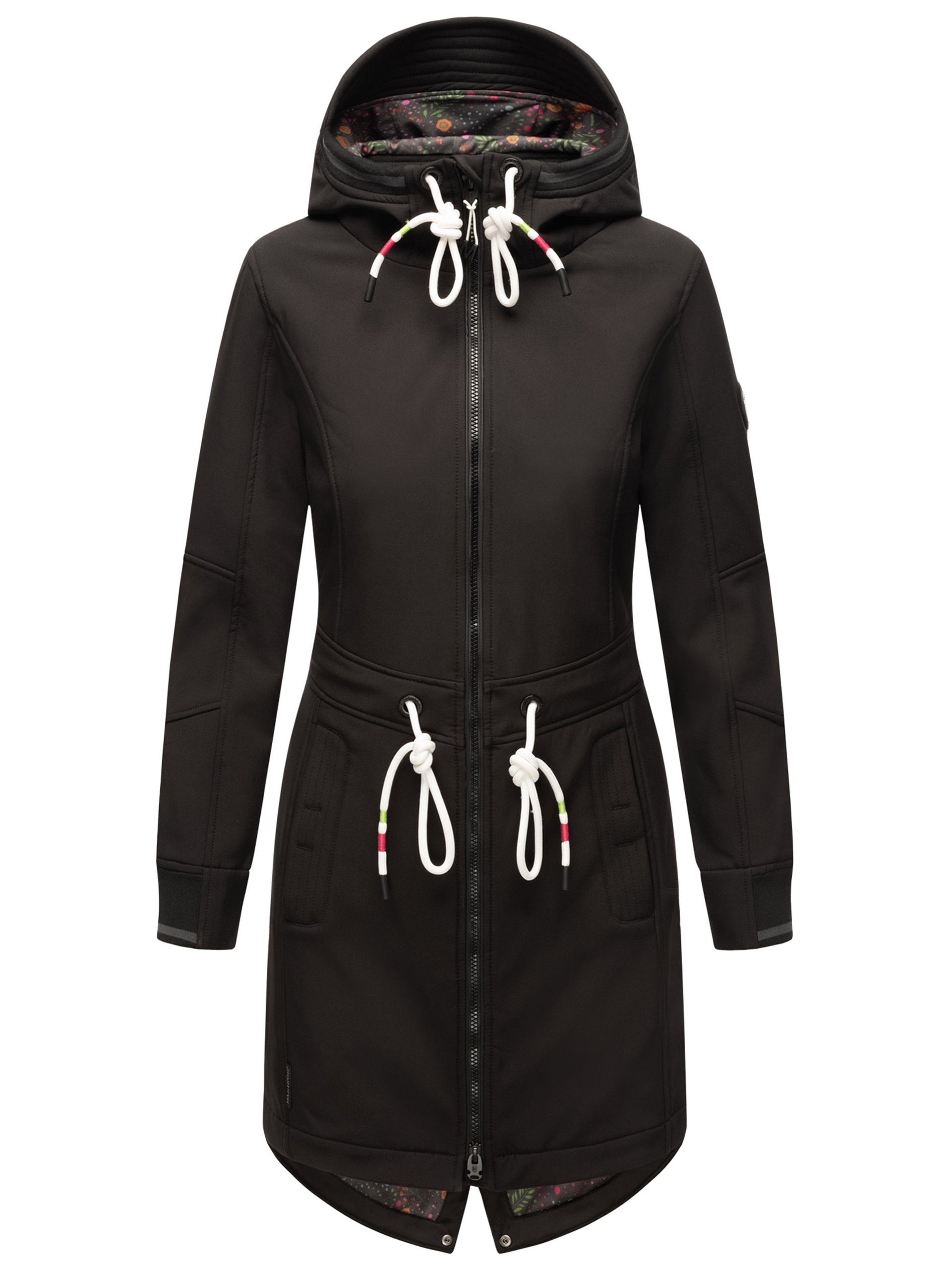 Marikoo Softshelljacke Mount Furnica mit hochschließendem Kragen