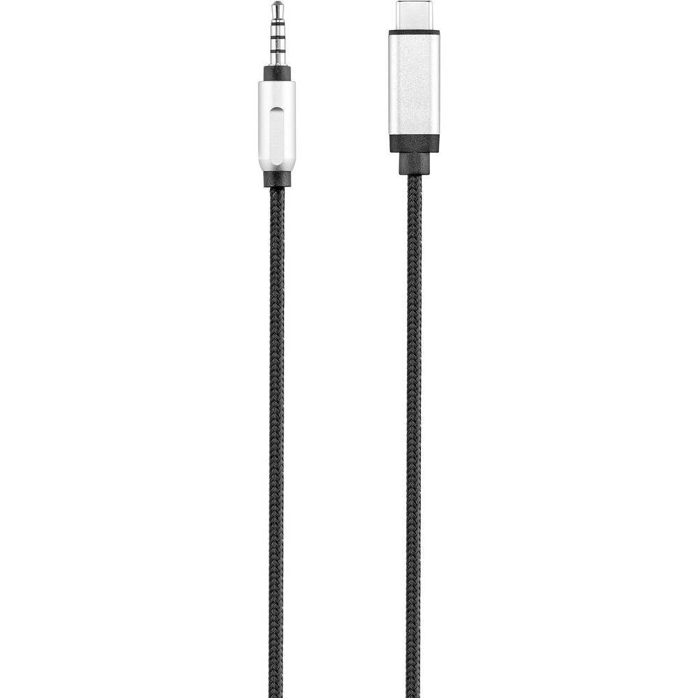 Renkforce USB-C™ auf 3.5 mm Klinke-Kabel RF-3432030 Audio- & Video-Kabel, (1.20 cm), Aluminium-Stecker