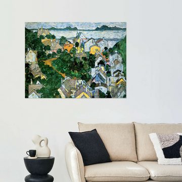 Posterlounge Wandfolie Egon Schiele, Sommerlandschaft, Wohnzimmer Malerei