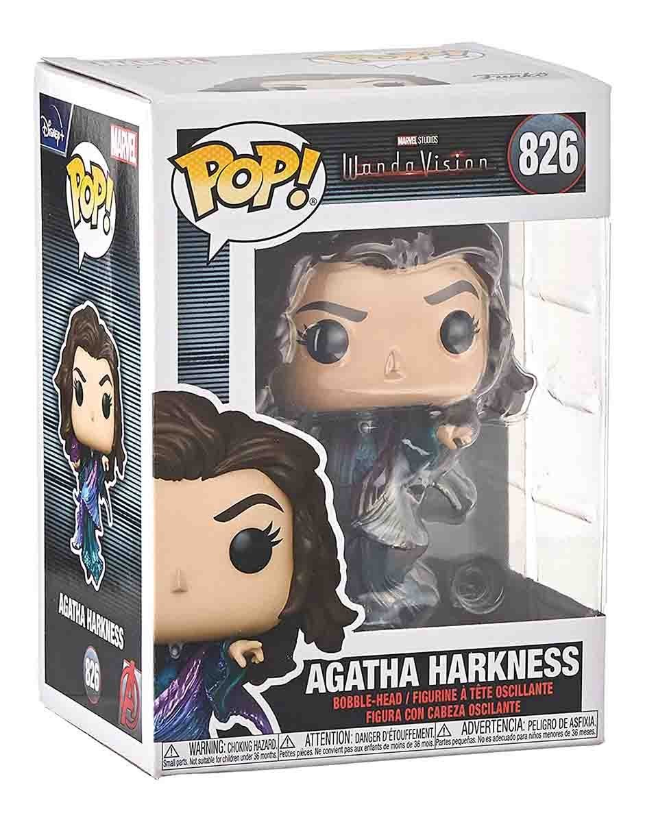 Harkness mit POP Funko Marvel Figur Merchandise-Figur 9, Sockel), Agatha POP! WandaVision Agatha Harkness (Figur von Funko Vinylfigur, Figur,