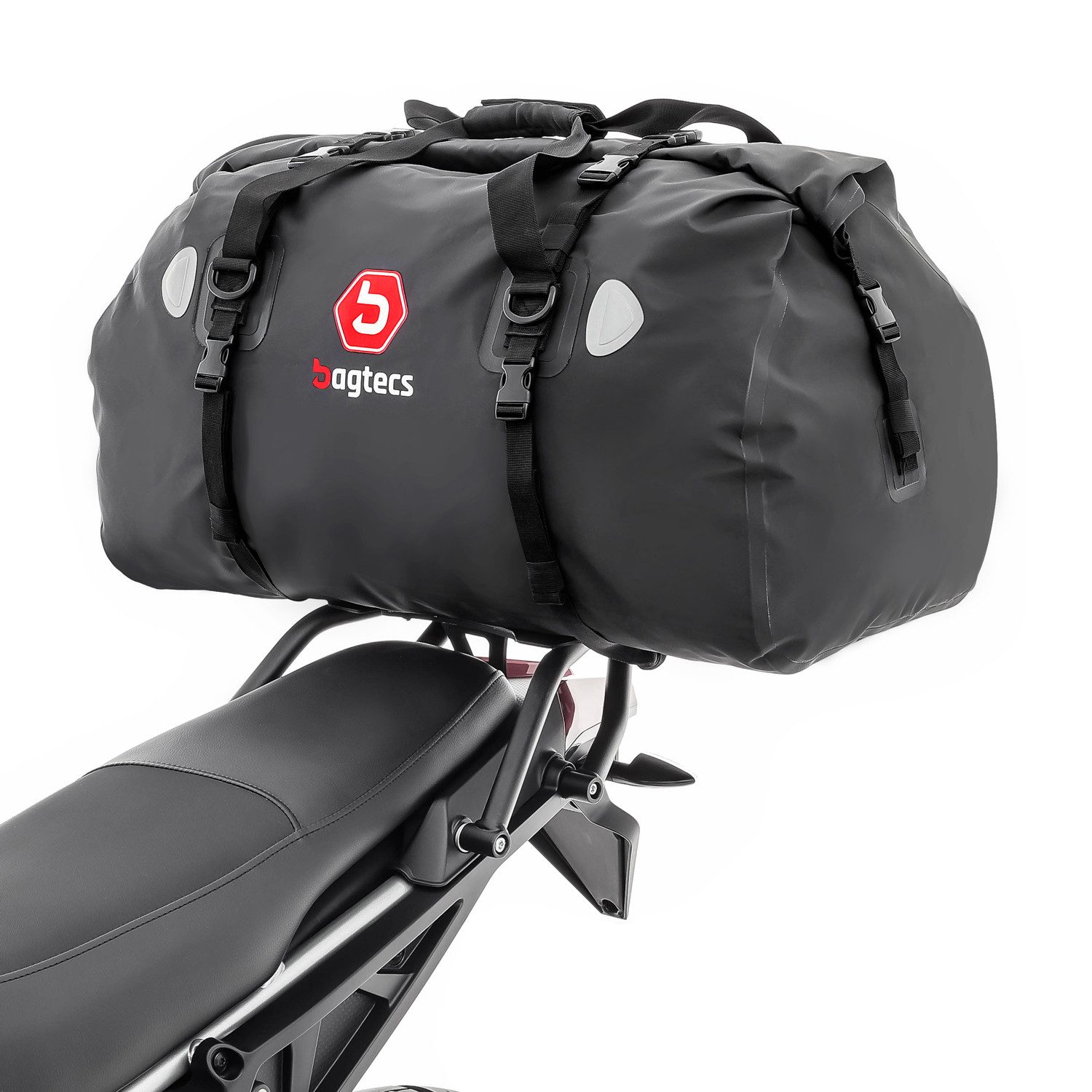 Bagtecs Topcase Set Gepäckbrücke + Hecktasche für Aprilia Tuareg 22-26 XF80