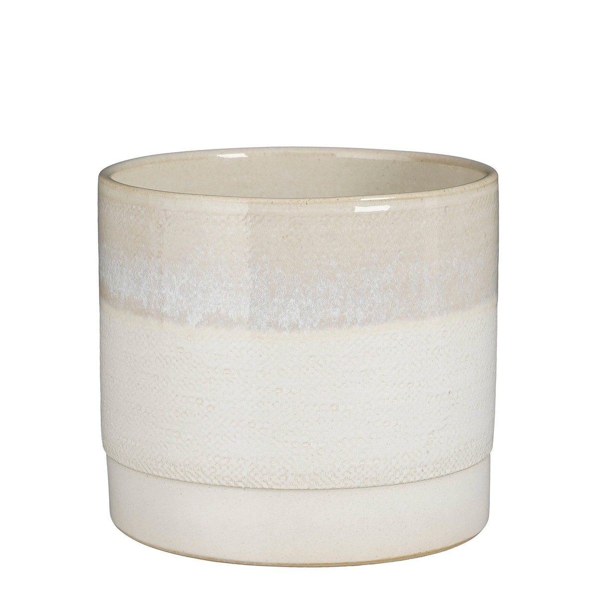 Mica Decorations Blumentopf Mica Decorations Olof Topf rund creme - h20xd22cm