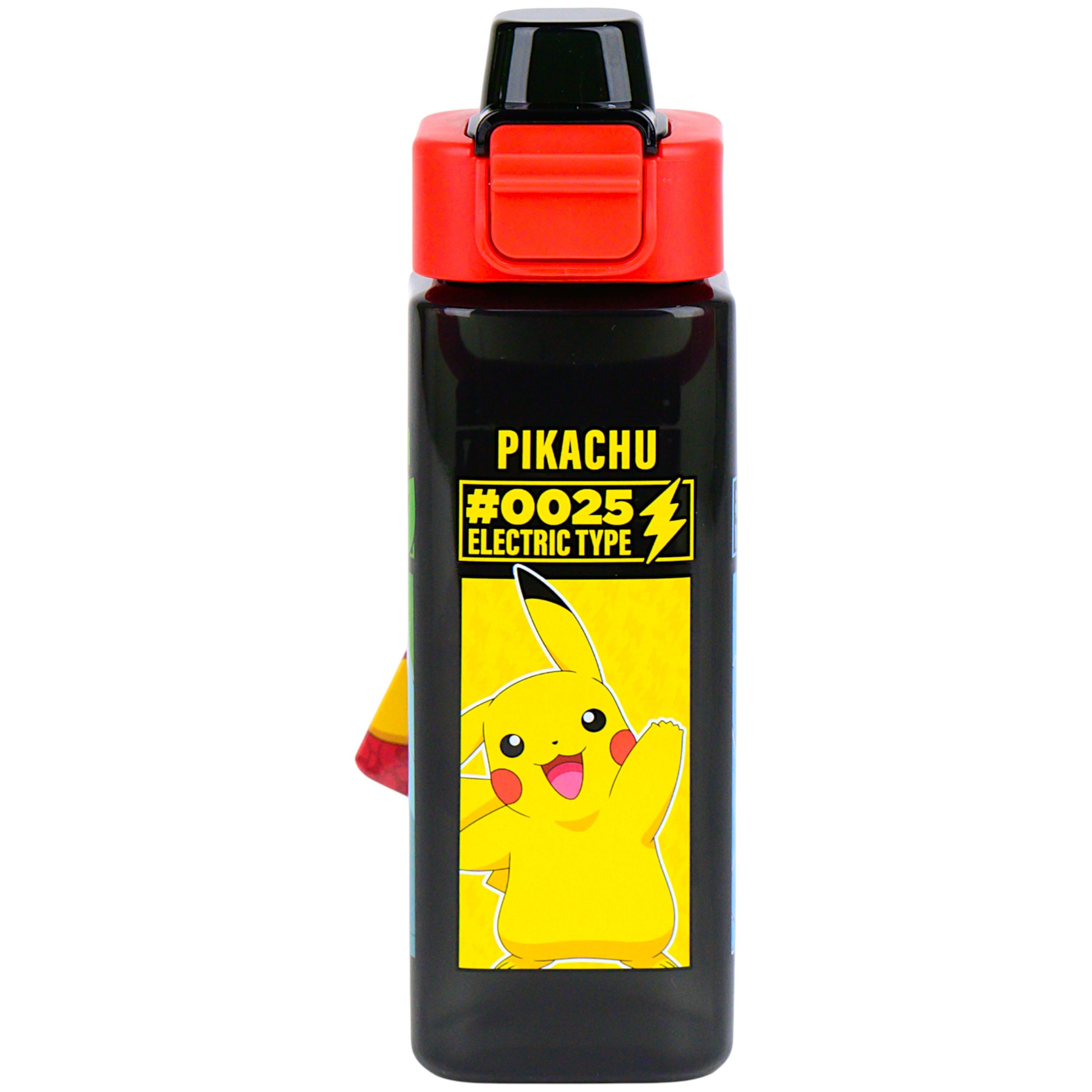 POKÉMON Trinkflasche, Kinderflasche mit Tragegriff & Klappdeckel 500 ml