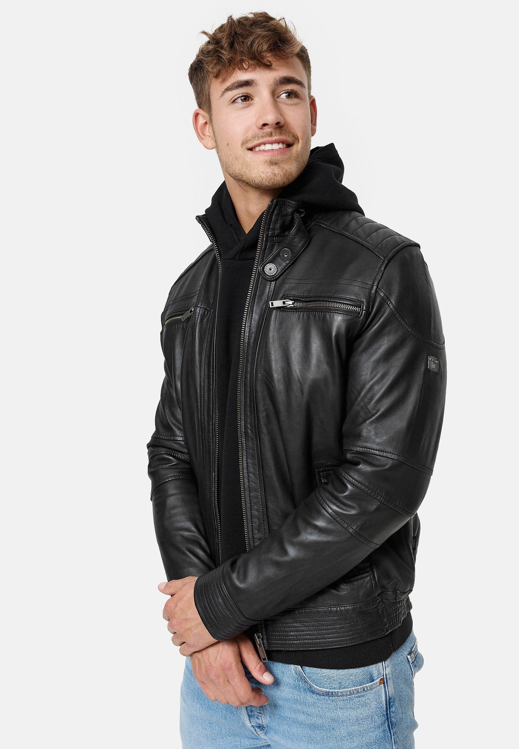 Germo Indicode Lederjacke Black