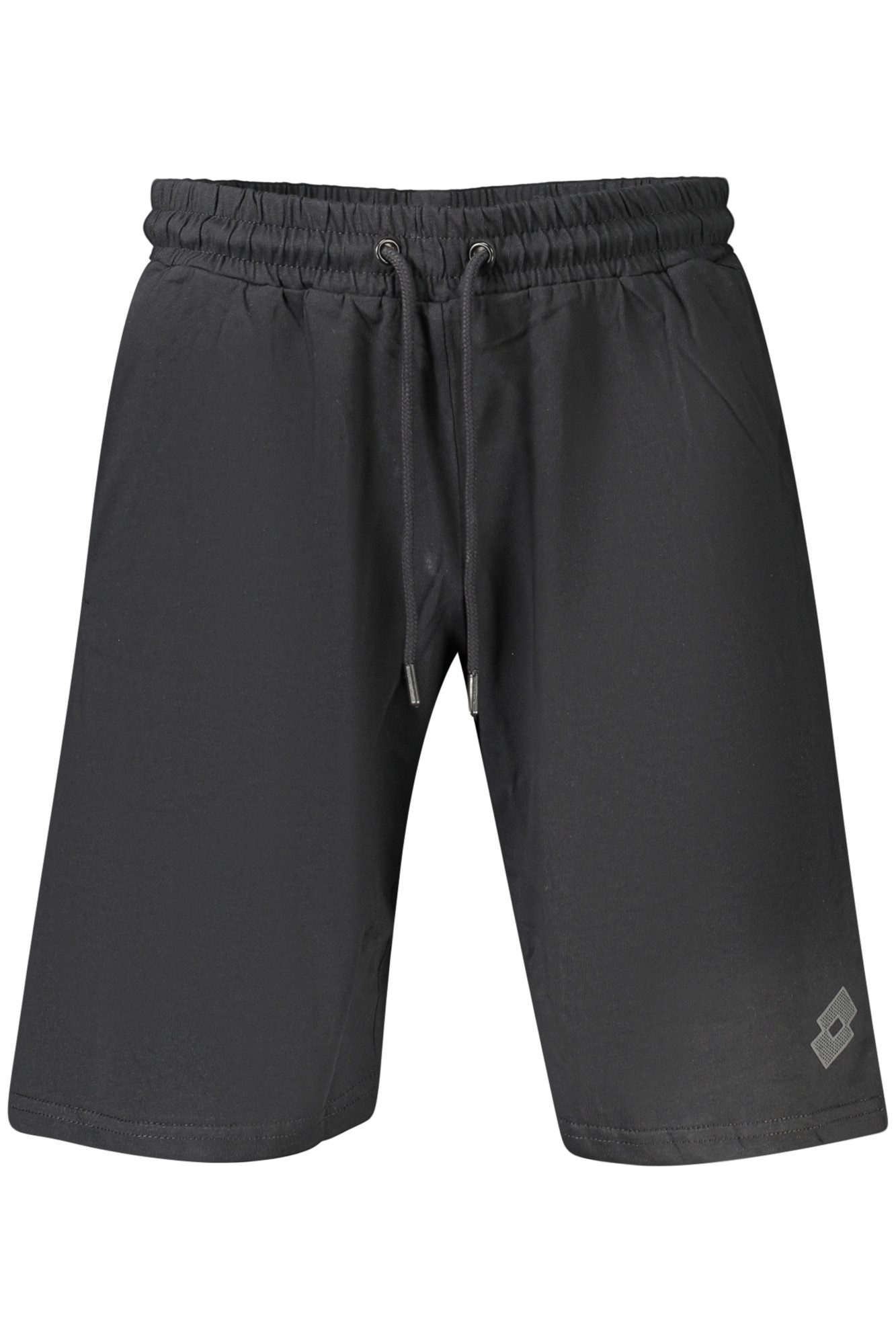 Lotto 5-Pocket-Hose Schwarze Herren Bermuda Shorts mit elastischem Bund und Taschen