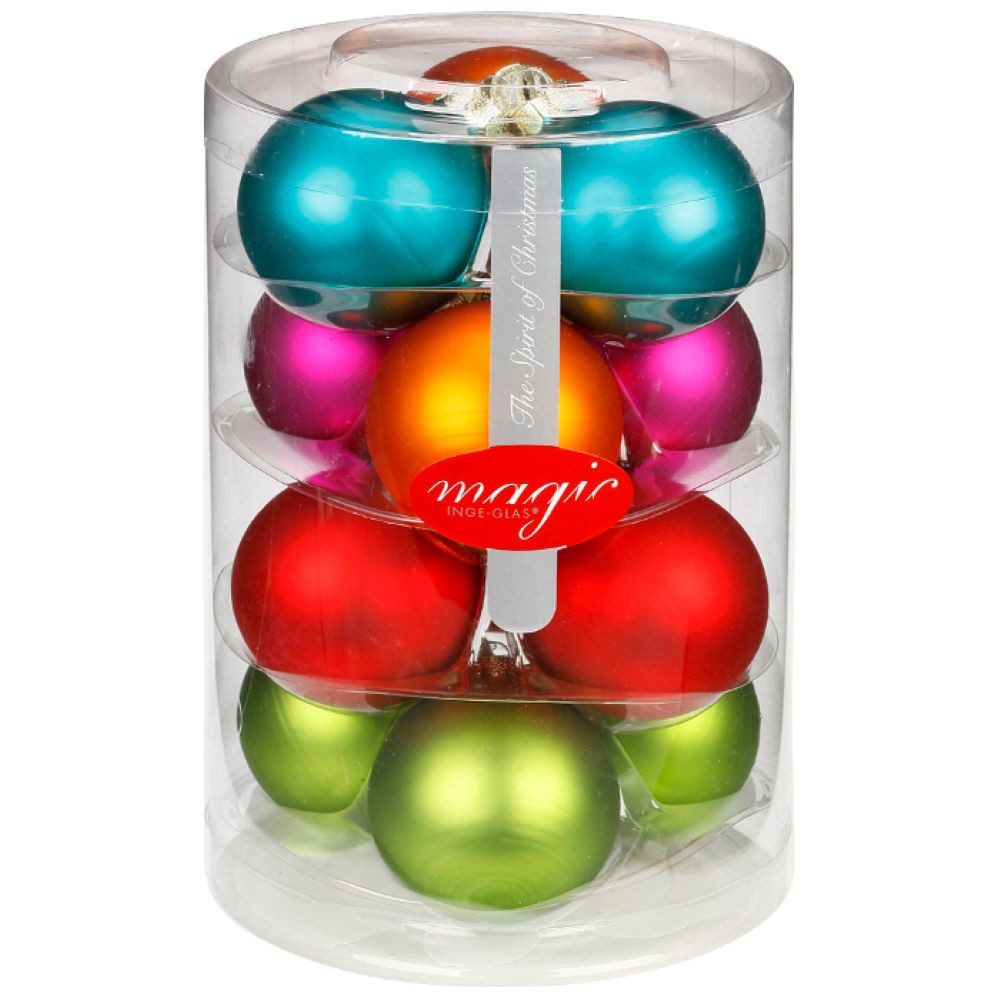 INGE-GLAS® Weihnachtsbaumkugel Inge-Glas Weihnachtskugeln MilleFiori, Ø 6 cm, 1