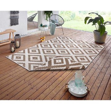 Teppich In- & Outdoor Teppich Malta Beige Creme, NORTHRUGS, rechteckig, Höhe: 5 mm