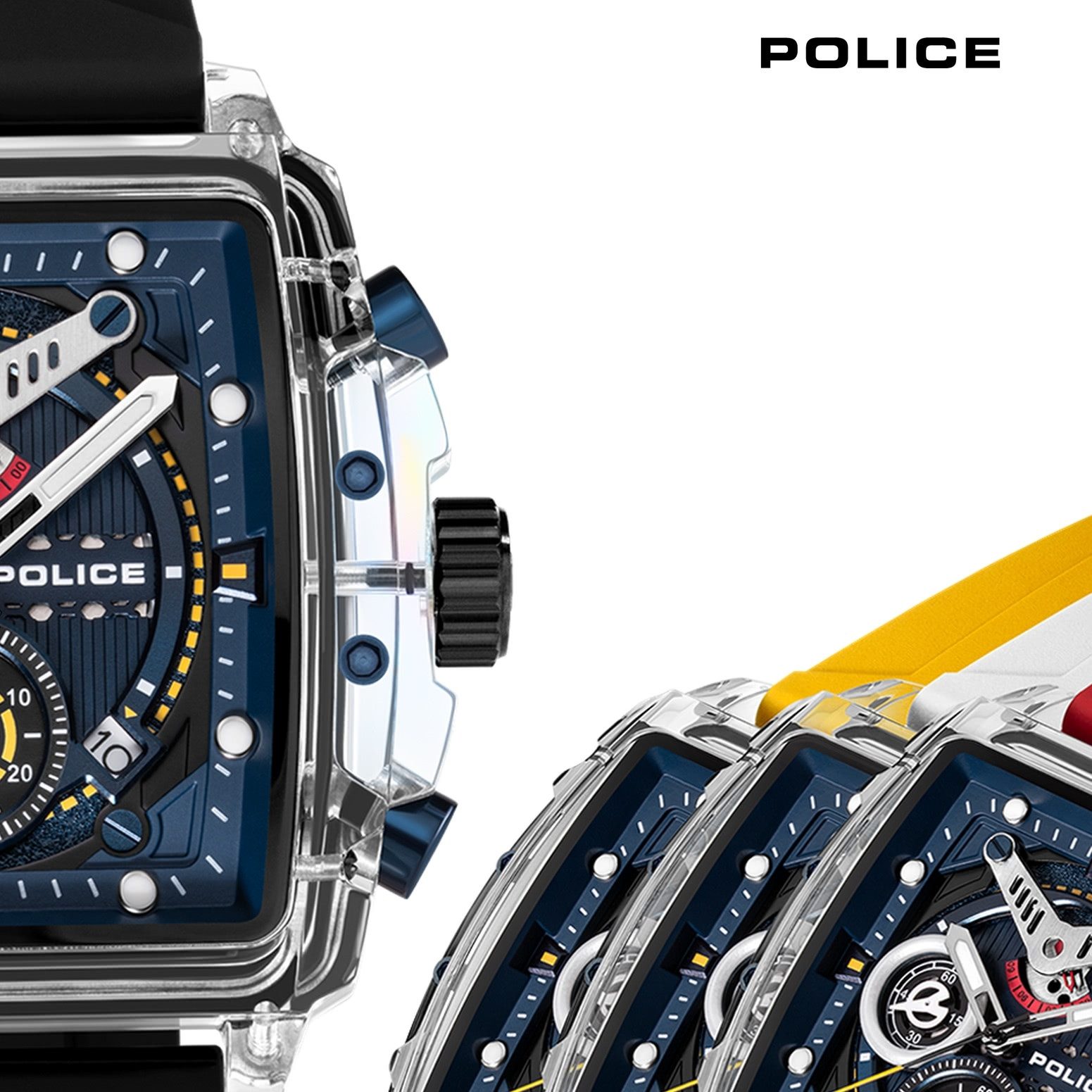 Police Chronograph Police Herrenuhr Silikon Armband, (Chronograph), Herrenu günstig online kaufen