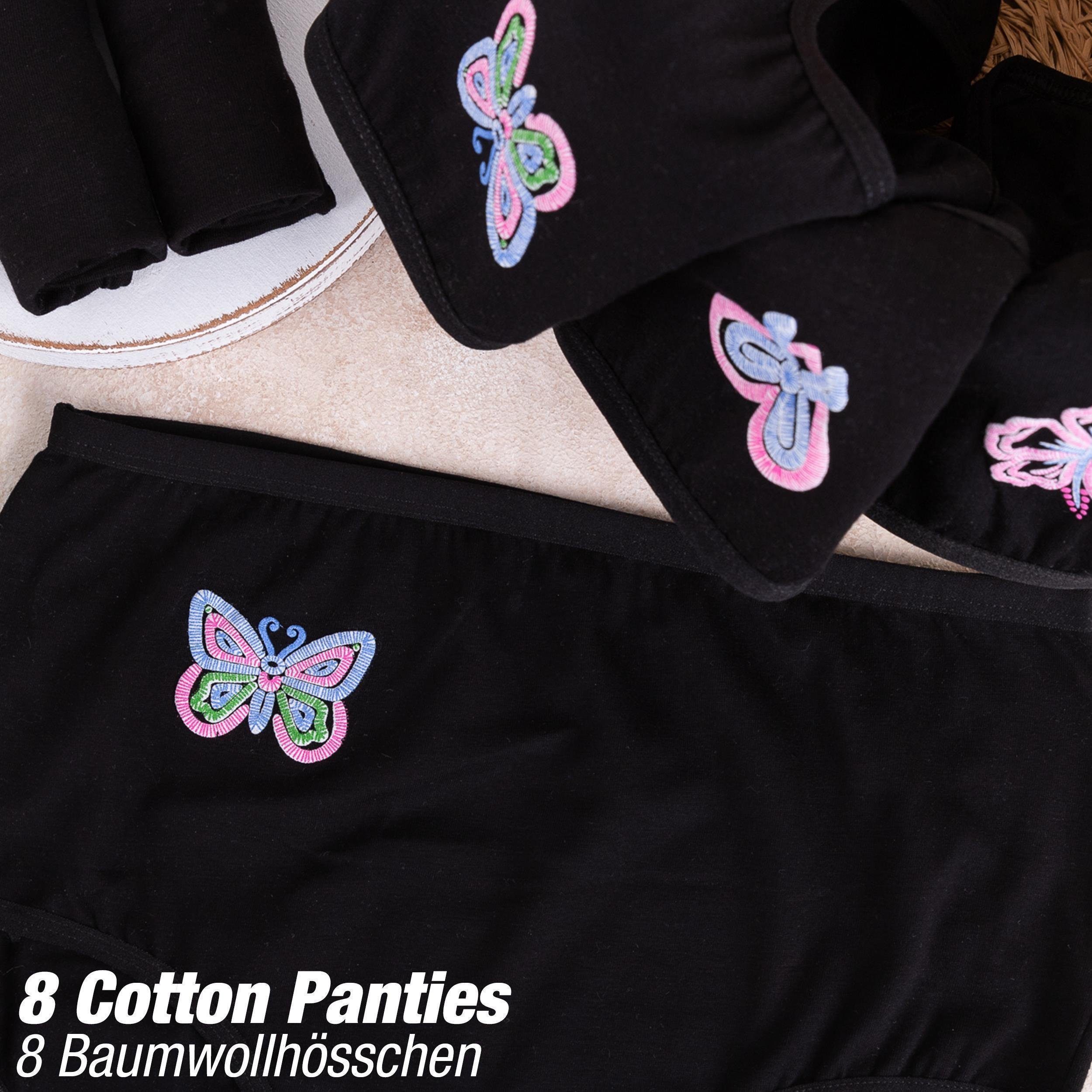 LOREZA Taillenslip 8er Set Taillen Slips - Mix - Bunt (Packung, 8-St)