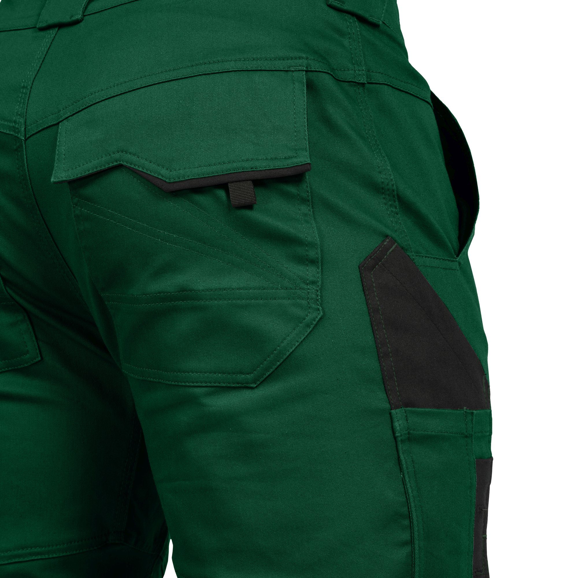 Leibwächter Arbeitshose Damen Flex-line Arbeitshose mit Reflektoren und femininer Passform (Ergonomische Passform mit Reflektoren, Funktionshose für Handwerk, Lager und Montage) Cargohose mit 290 g/m²