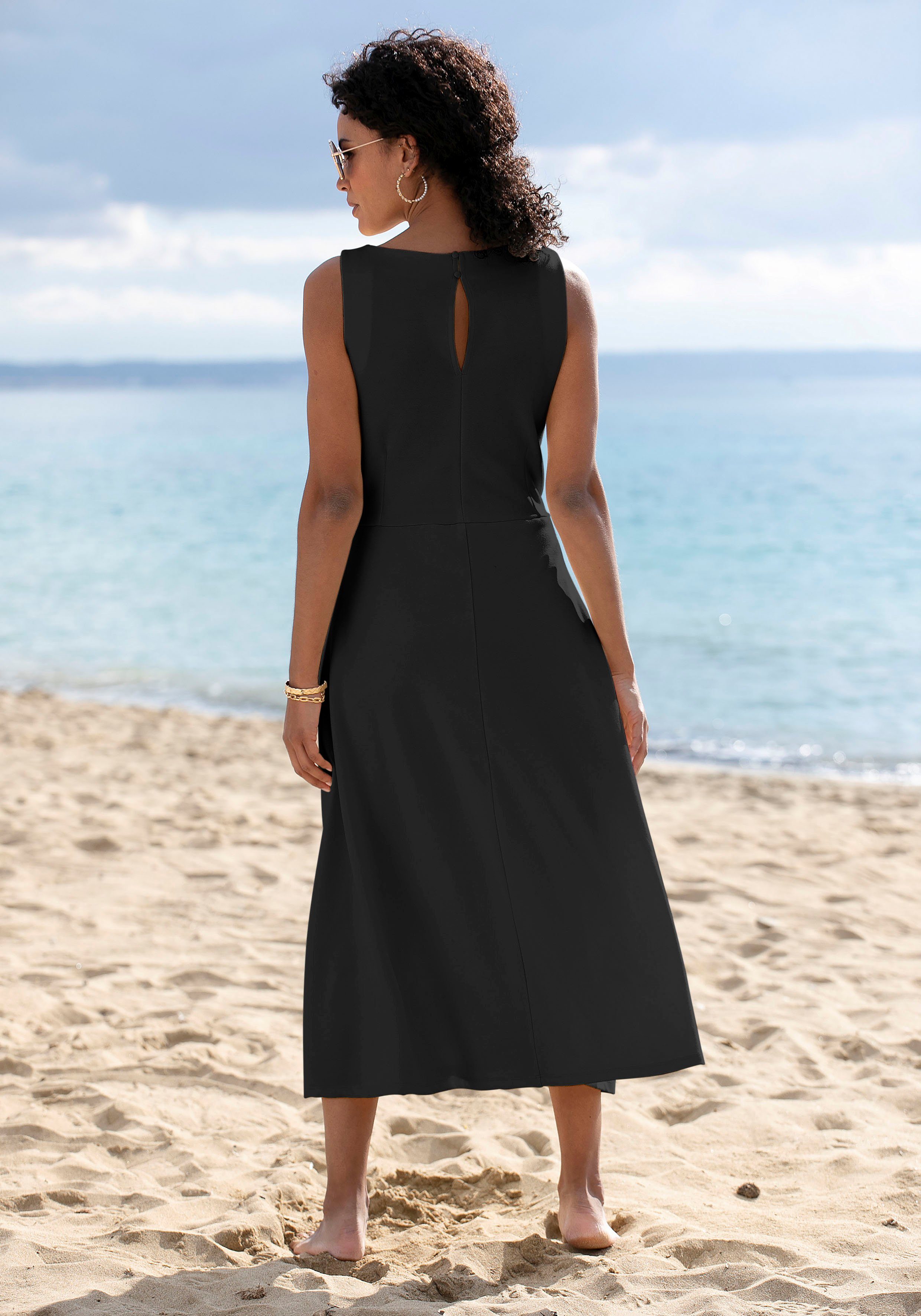 schwarz Beachtime Sommerkleid