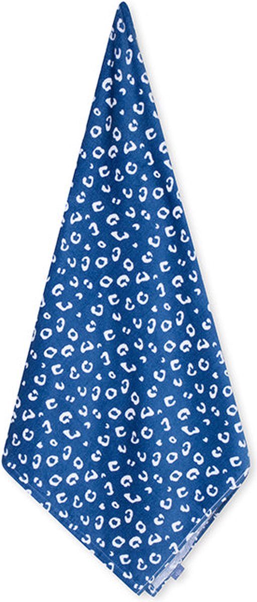 Swim Essentials Strandtücher Strandlaken Strandtuch Blau Leopard Muster 135 x 65 cm, Badetuch Handtuch