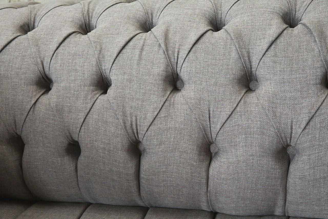 In Sofa Couch Sitzer Made Polster JVmoebel Europe Sofa Chesterfield 3 Couchen Textil Modern,