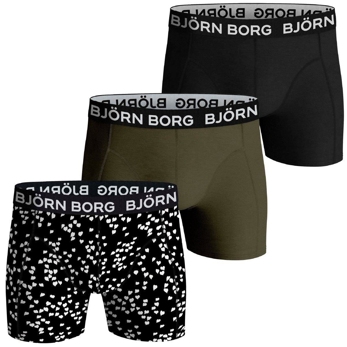 Björn Borg Boxershorts Core Boxer 3er Pack Herren (3-St)