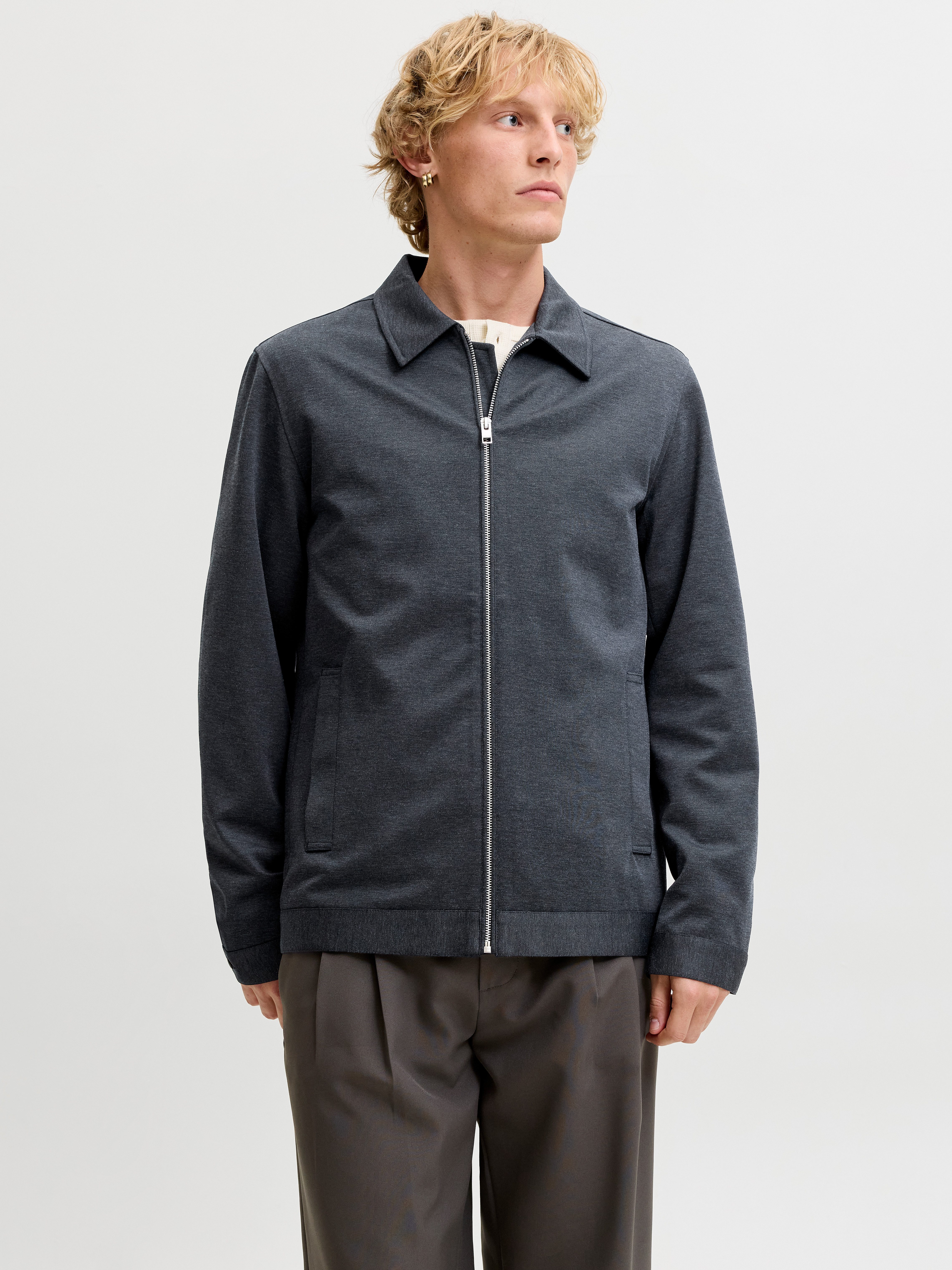 Jack & Jones Jerseysakko JPRMARTIN JERSEY HYBRID BLAZER SN Materialmix, slim fit