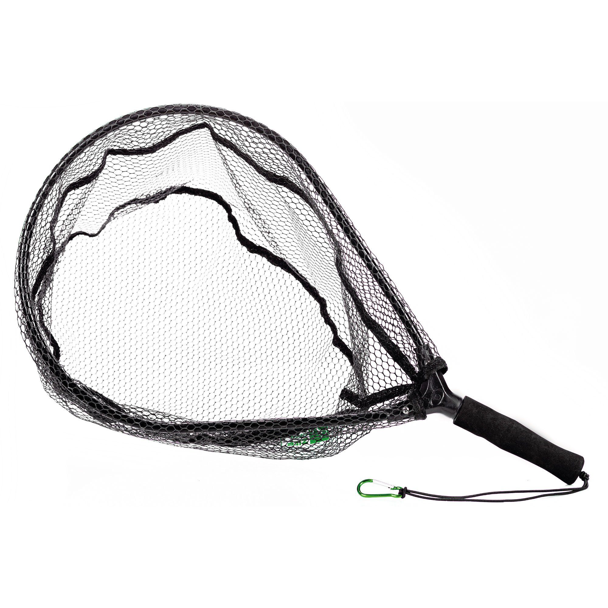 Angelkescher Gummiert, Watkescher für Angler, leicht & handlich