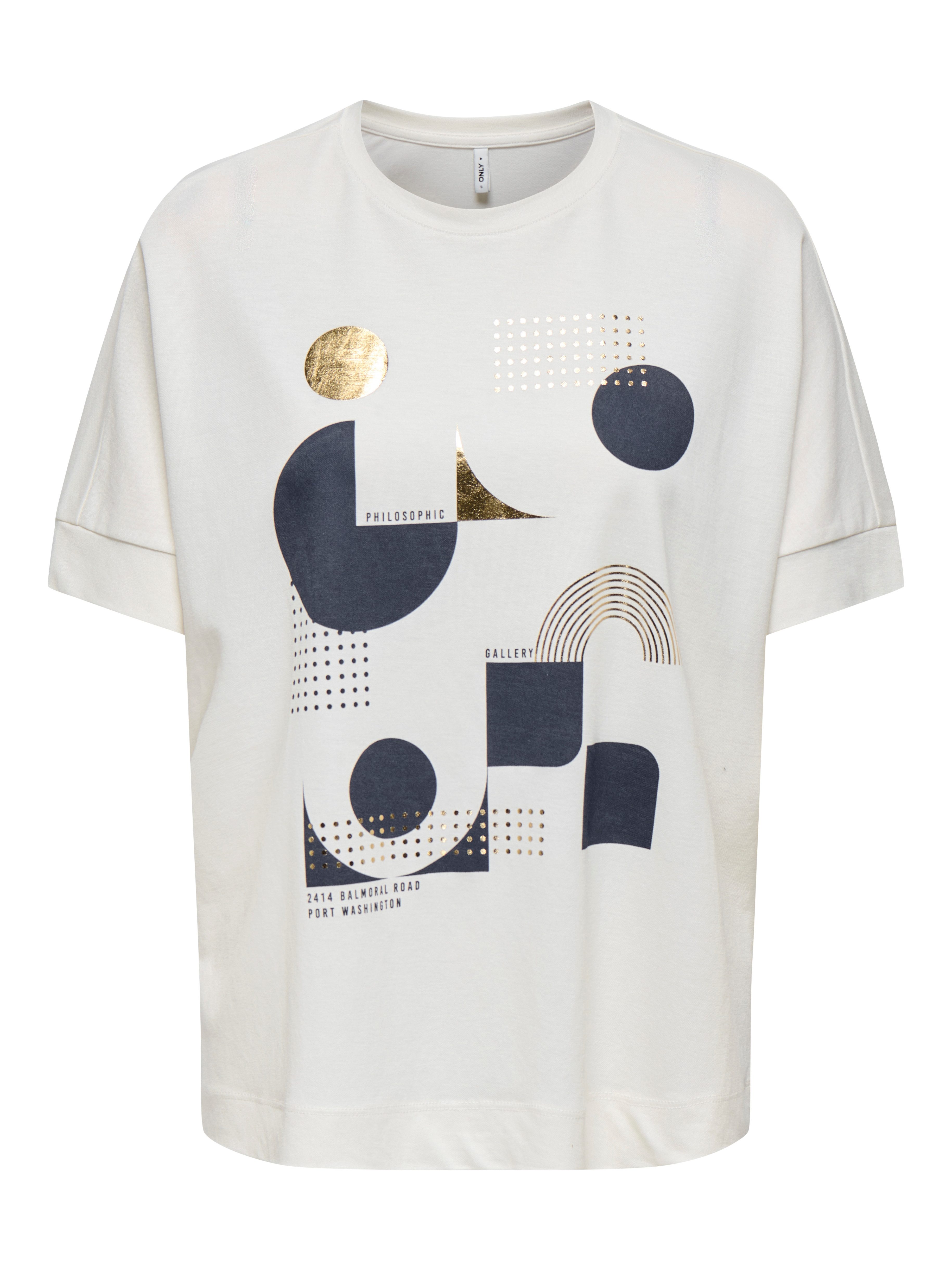 ONLY Kurzarmshirt ONLJANY S/S O-NECK PRINT TOP BOX JRS günstig online kaufen